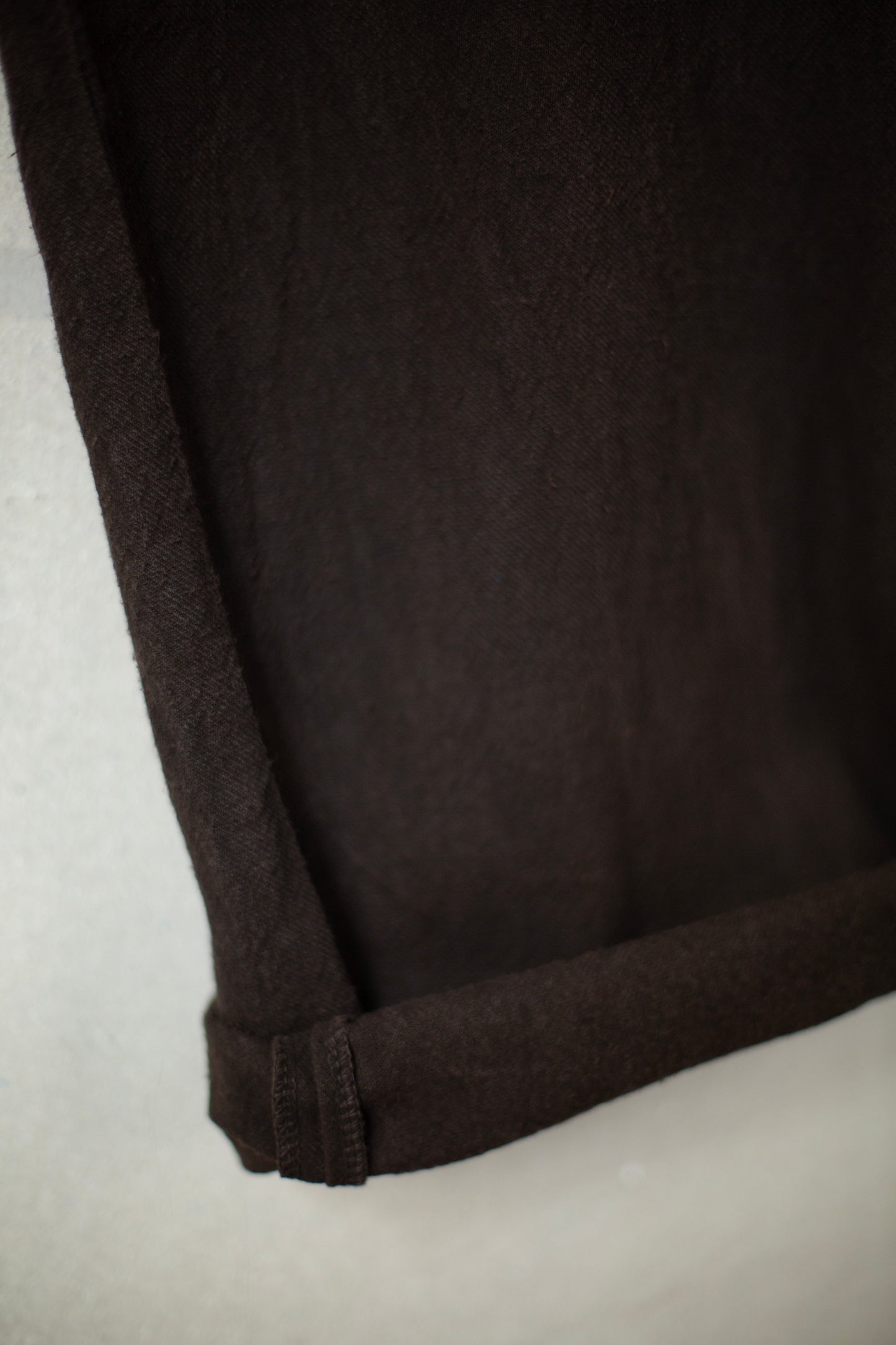 Mud dyed brown hospital trousers