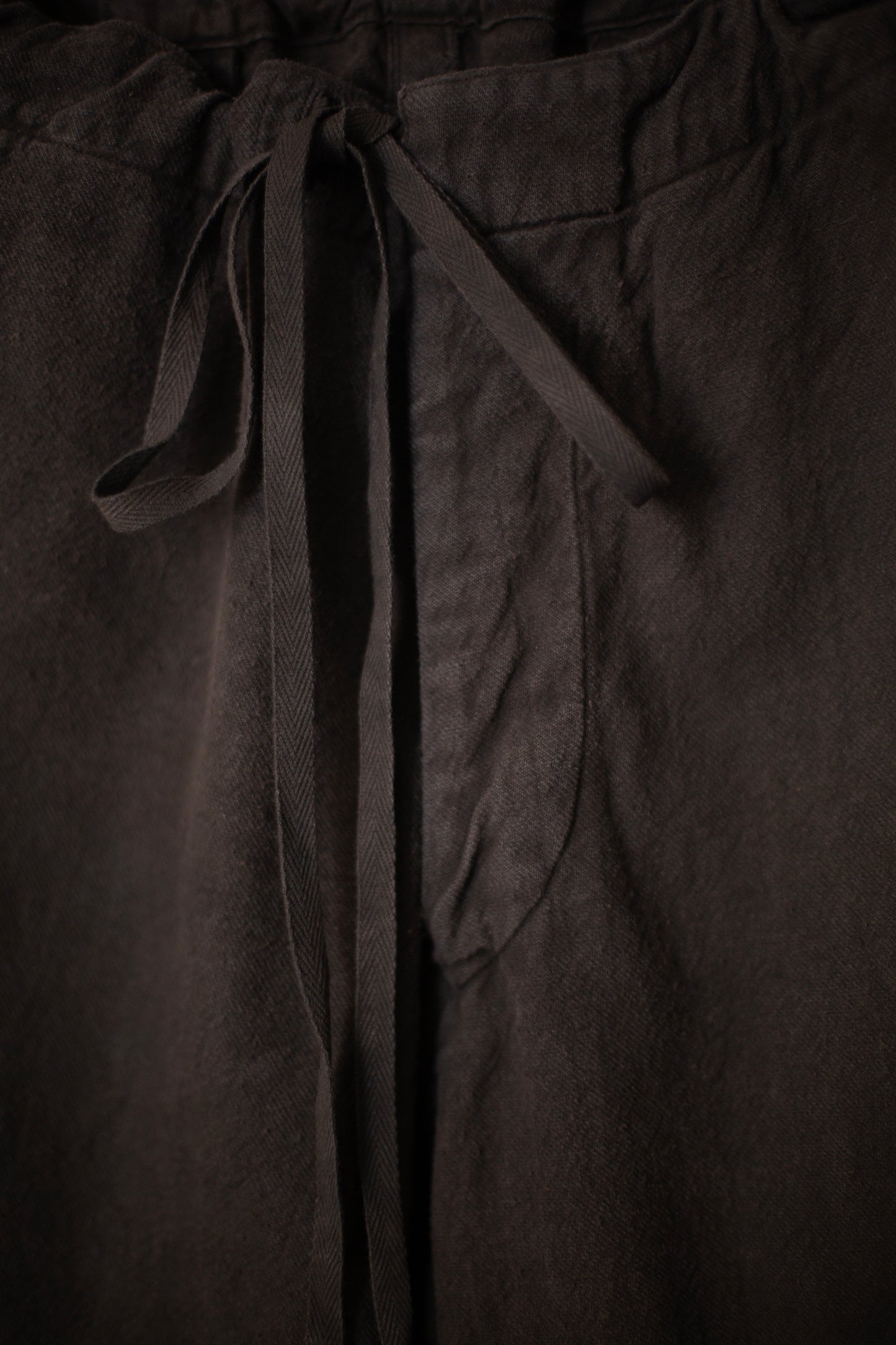 Mud dyed brown hospital trousers