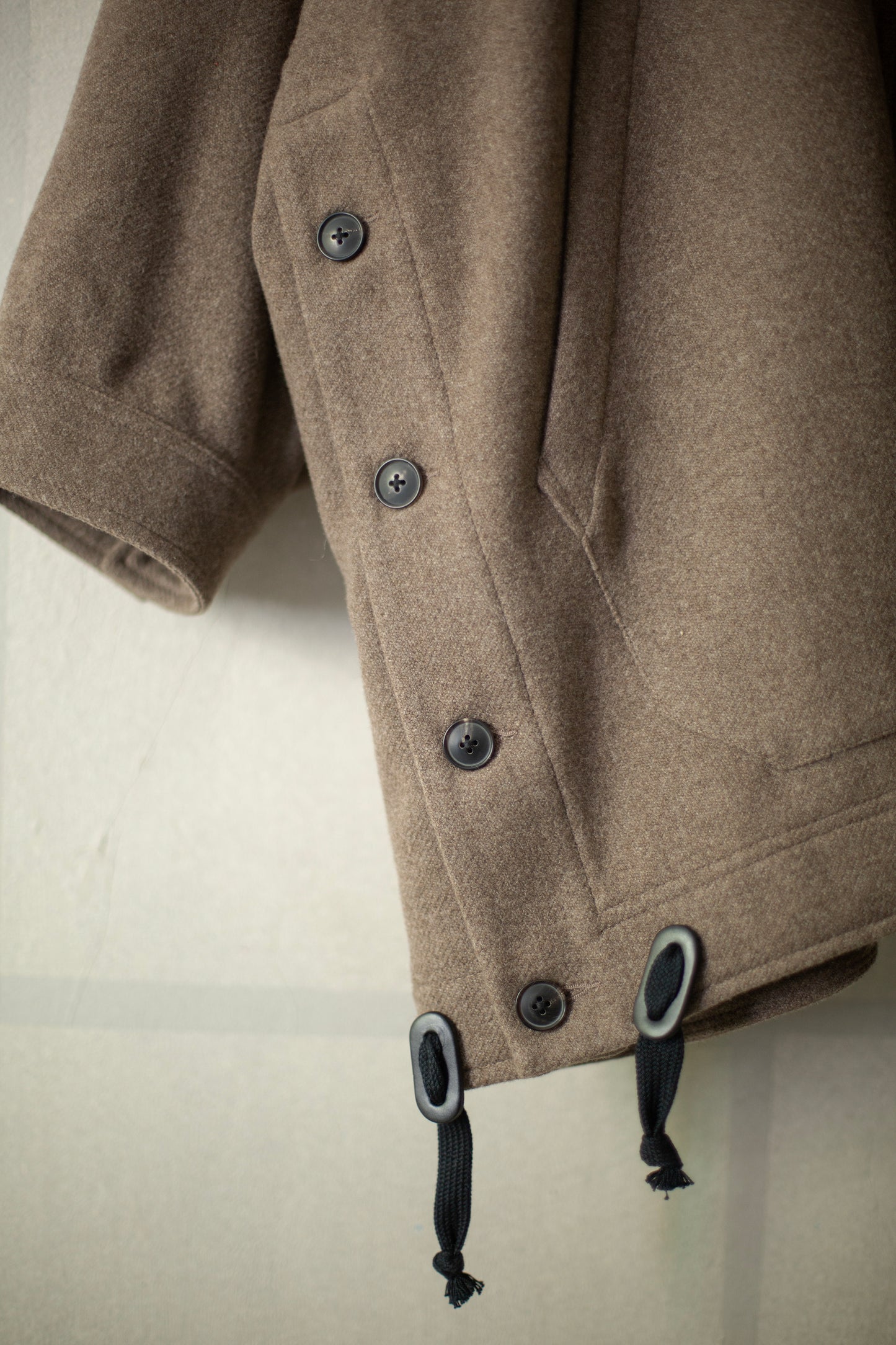 JACKET#54 - NATURAL BROWN YAK WOOL