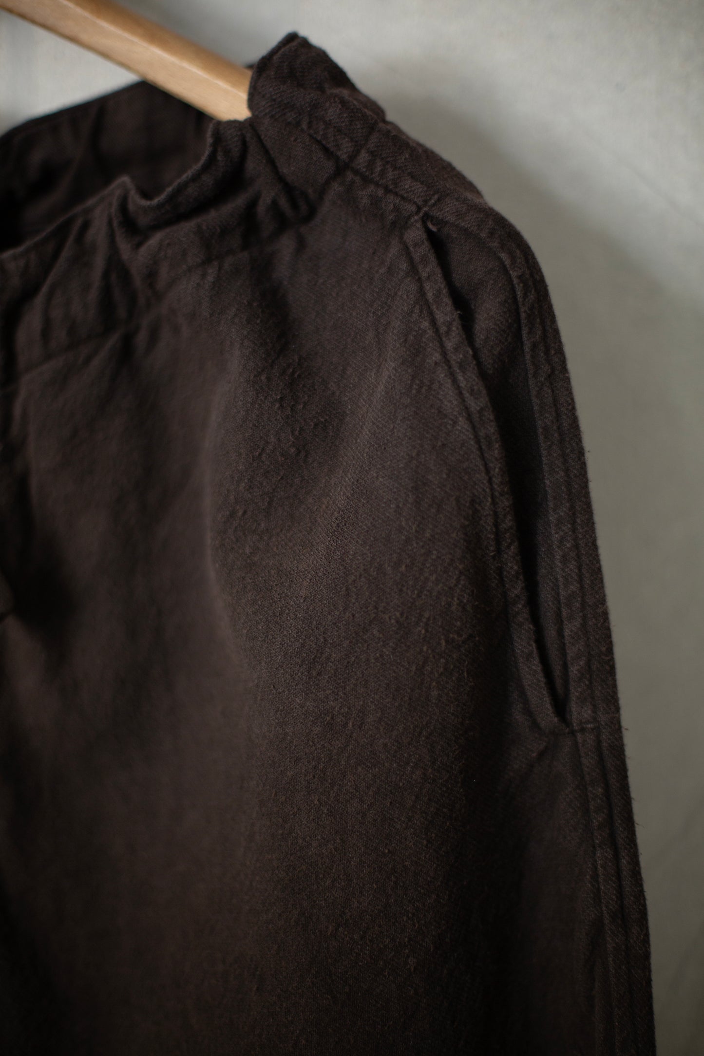 Mud dyed brown hospital trousers