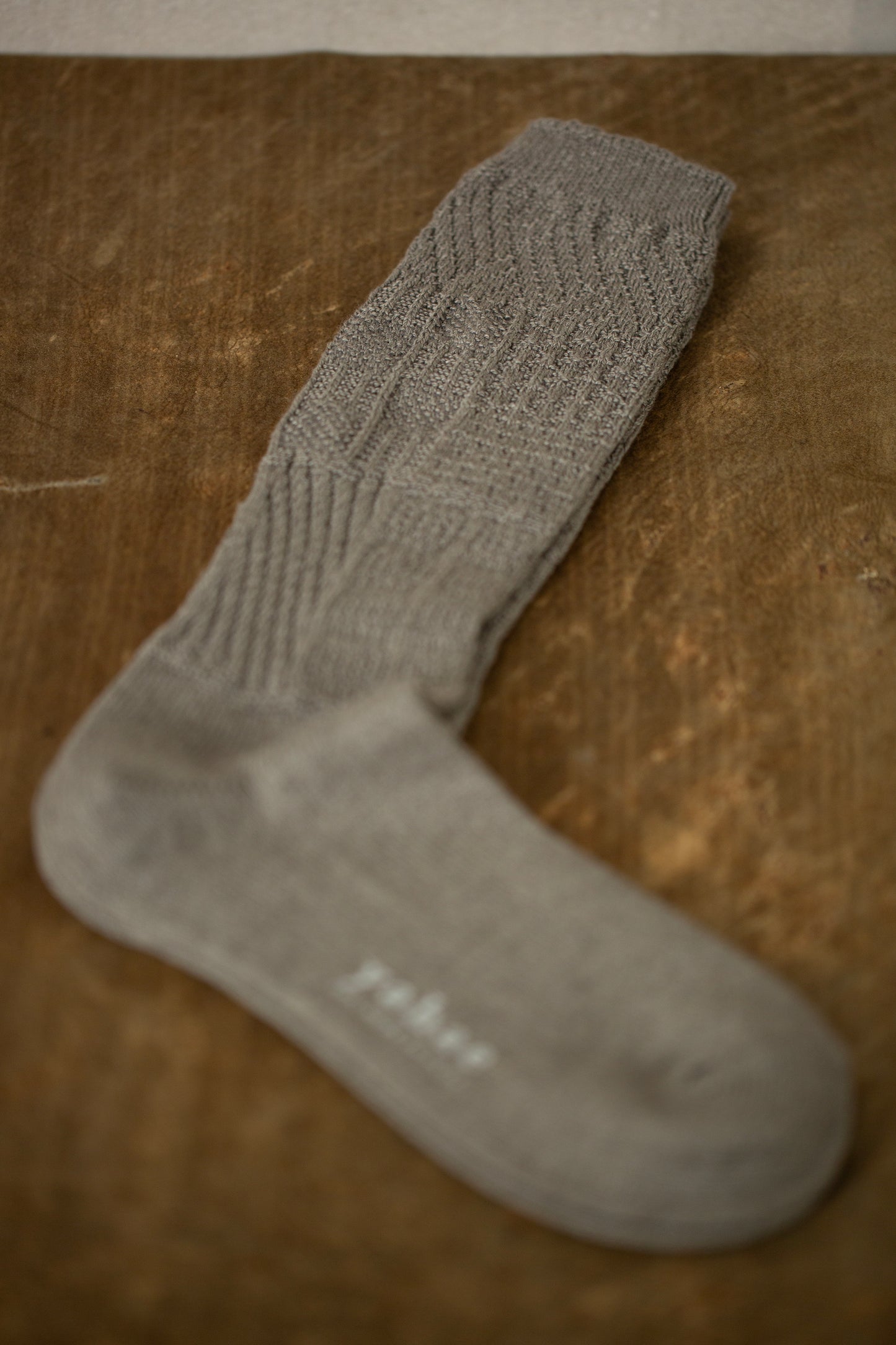 Knitting Patterns Socks in DarkGrey Organic Cotton Yak