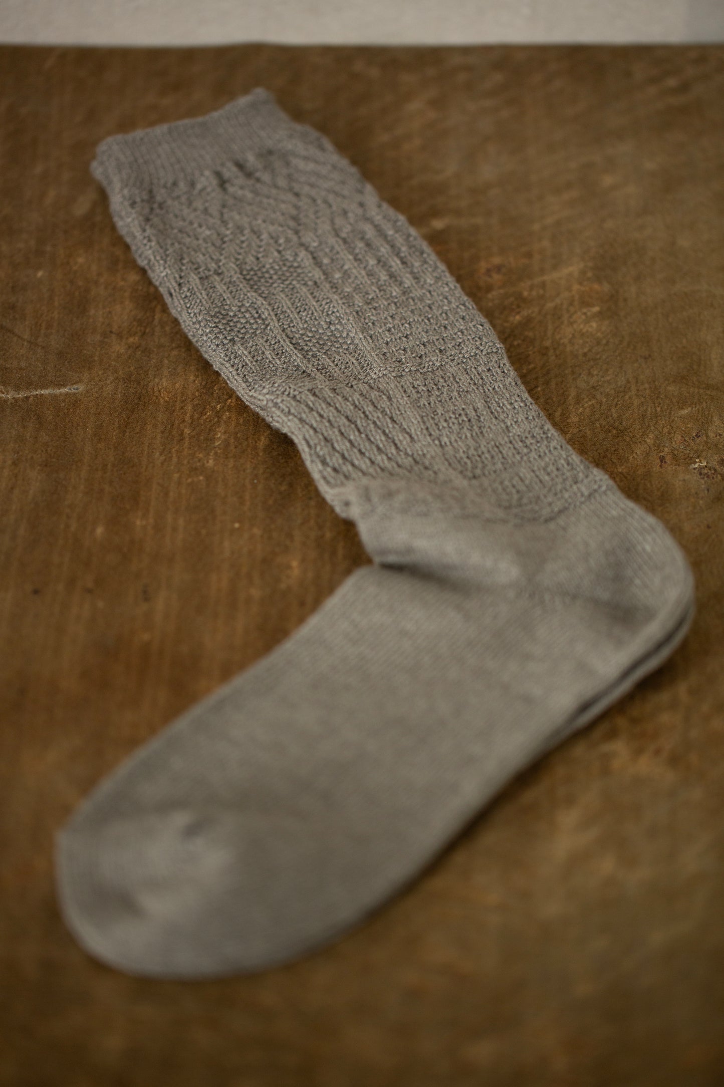 Knitting Patterns Socks in DarkGrey Organic Cotton Yak