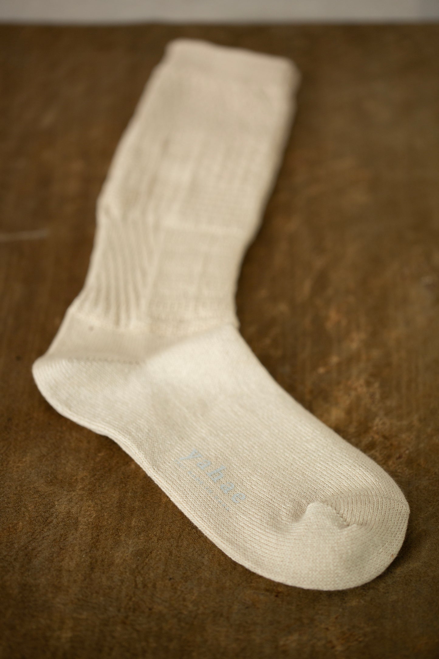 Knitting Patterns Socks in White Organic Cotton Yak