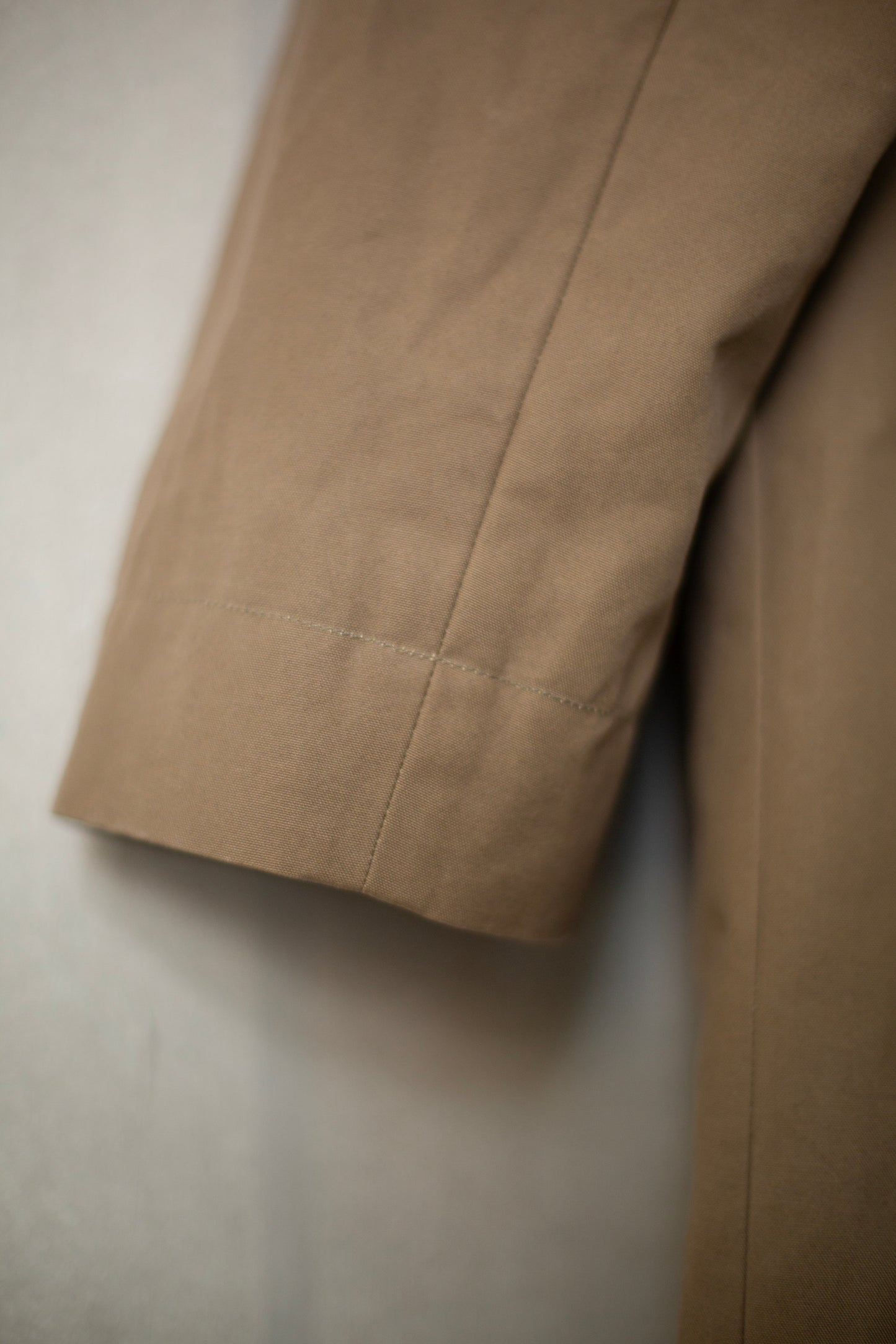 Big Coat in dark khaki dry waxed cotton