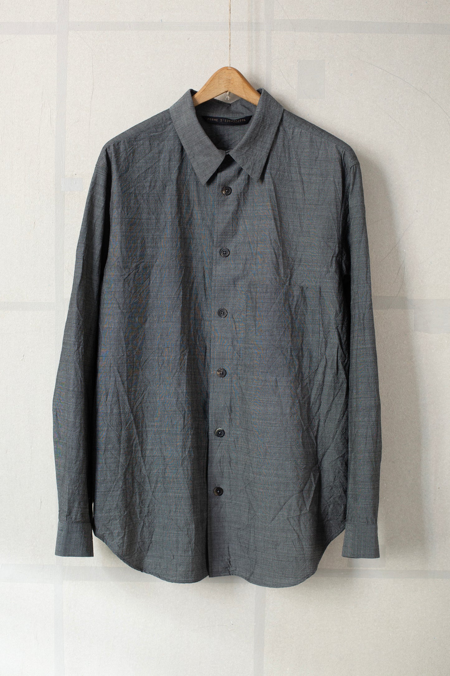 Grey utility relaxed shirt