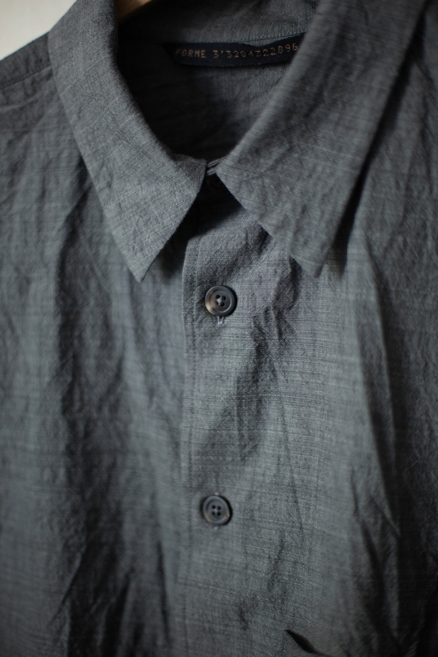 Grey utility relaxed shirt