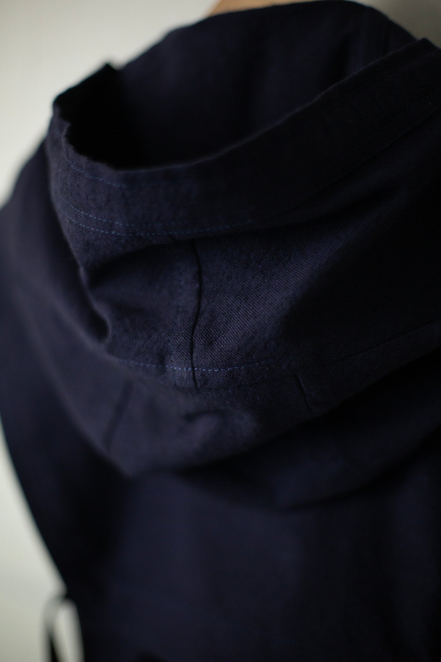HOODPIECE#1 - COTTON WOOL WASHED TWILL MIDNIGHT