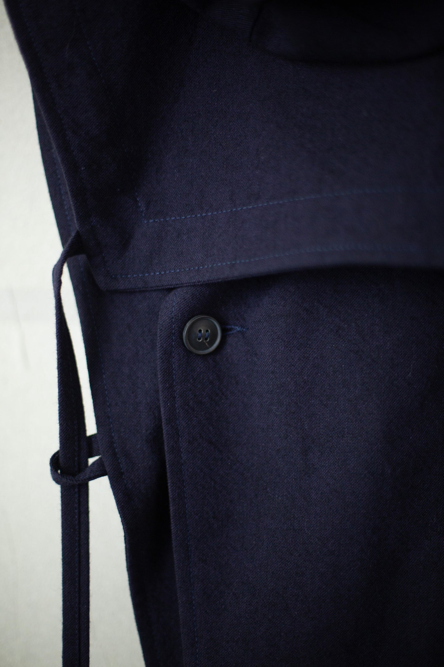 HOODPIECE#1 - COTTON WOOL WASHED TWILL MIDNIGHT
