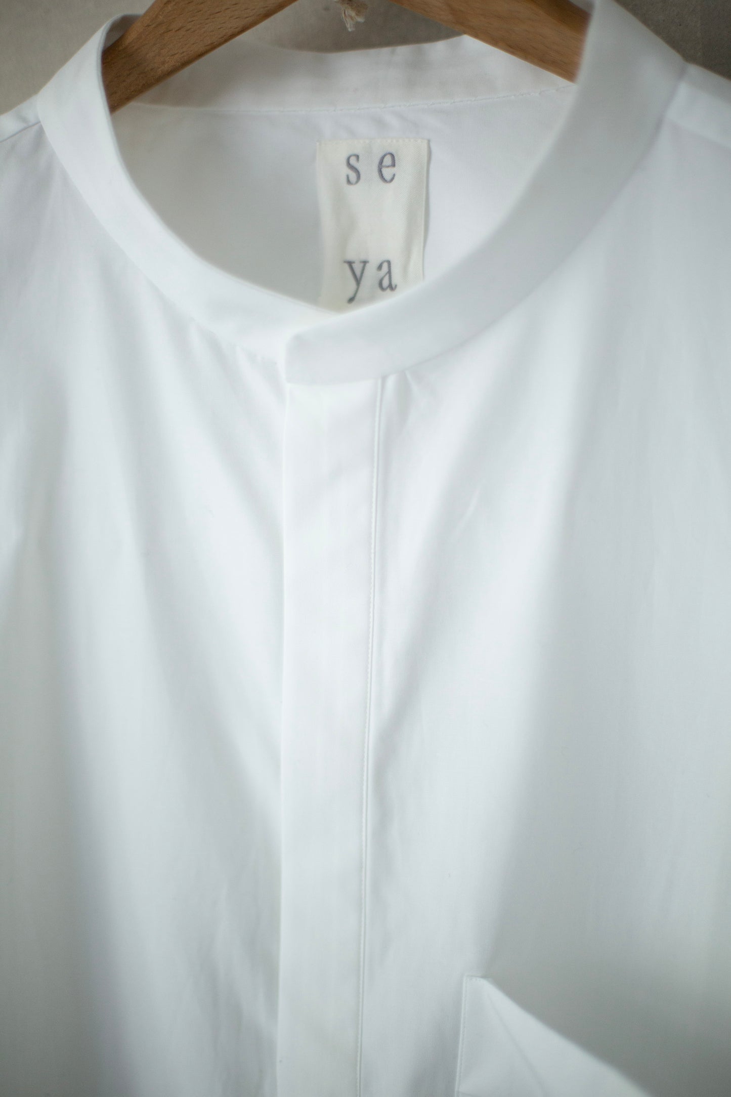 WHITE HAND STITCH KURTA SHIRT