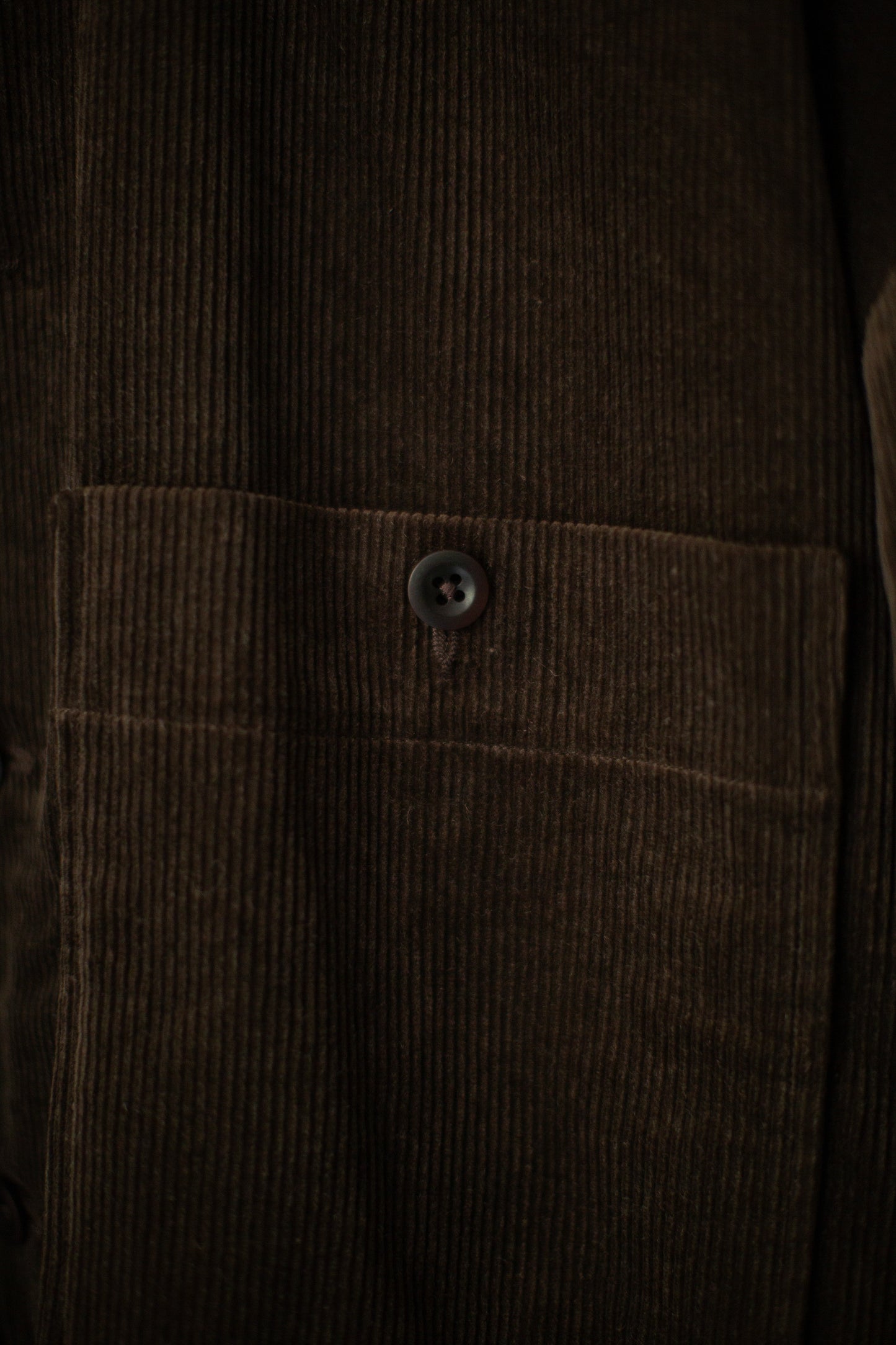 Field Shirt Two in Brown Sumi Ink Corduroy