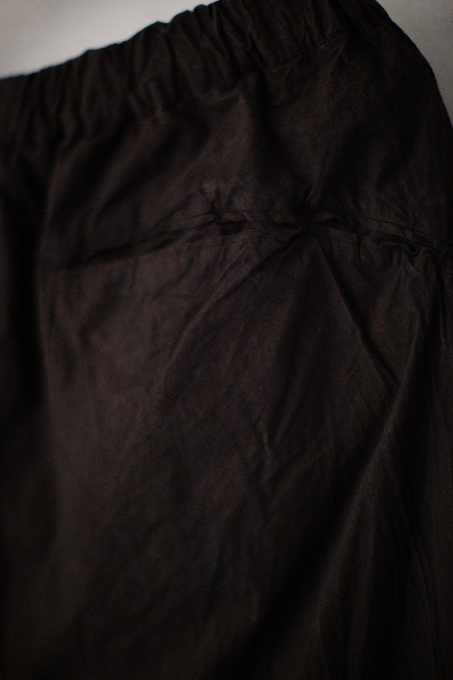 Fabric Forming Twist Pants in Natural Dye Dark Mud Brown