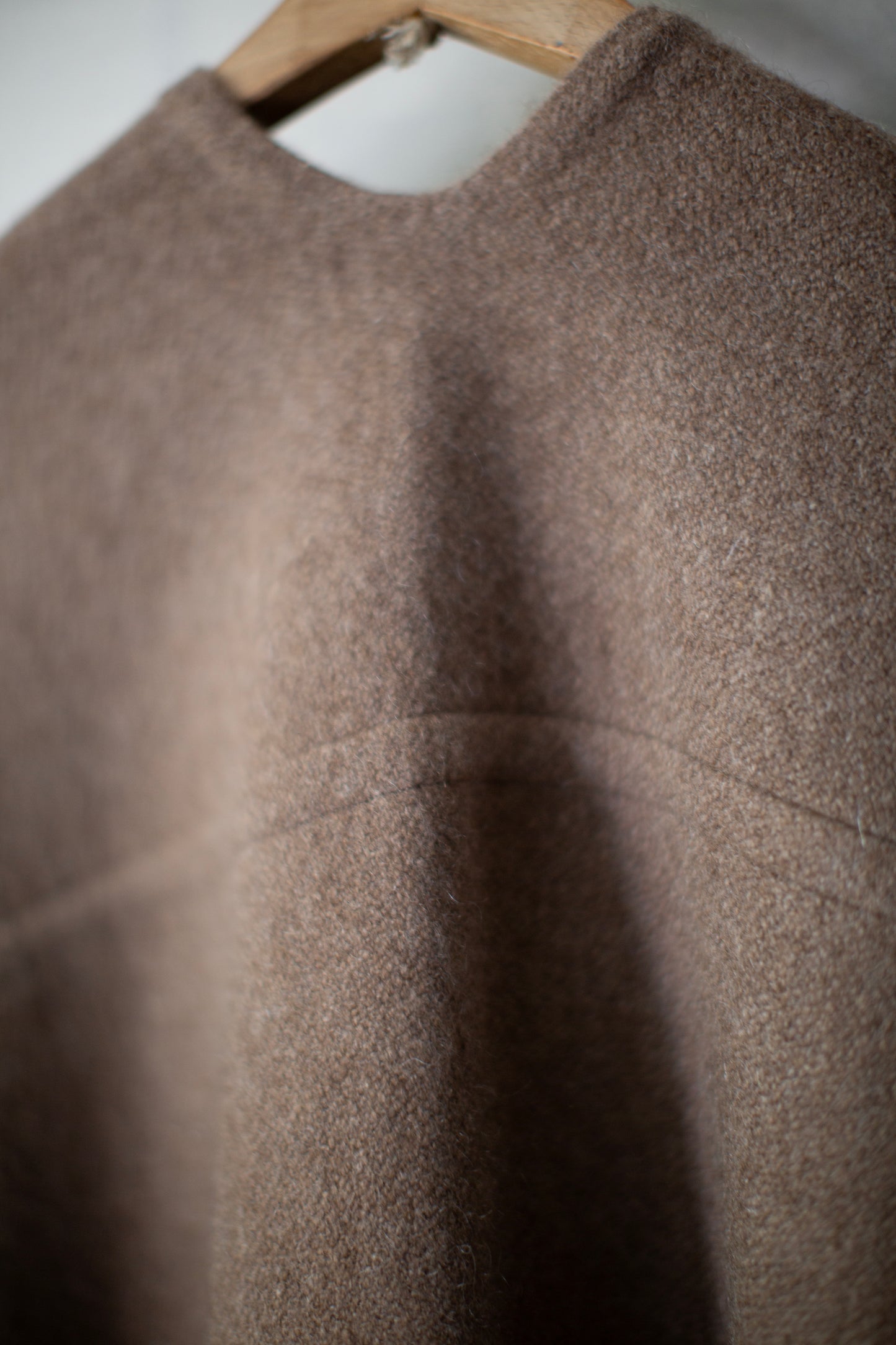Natural Yak Golden Brown Seamed Cape