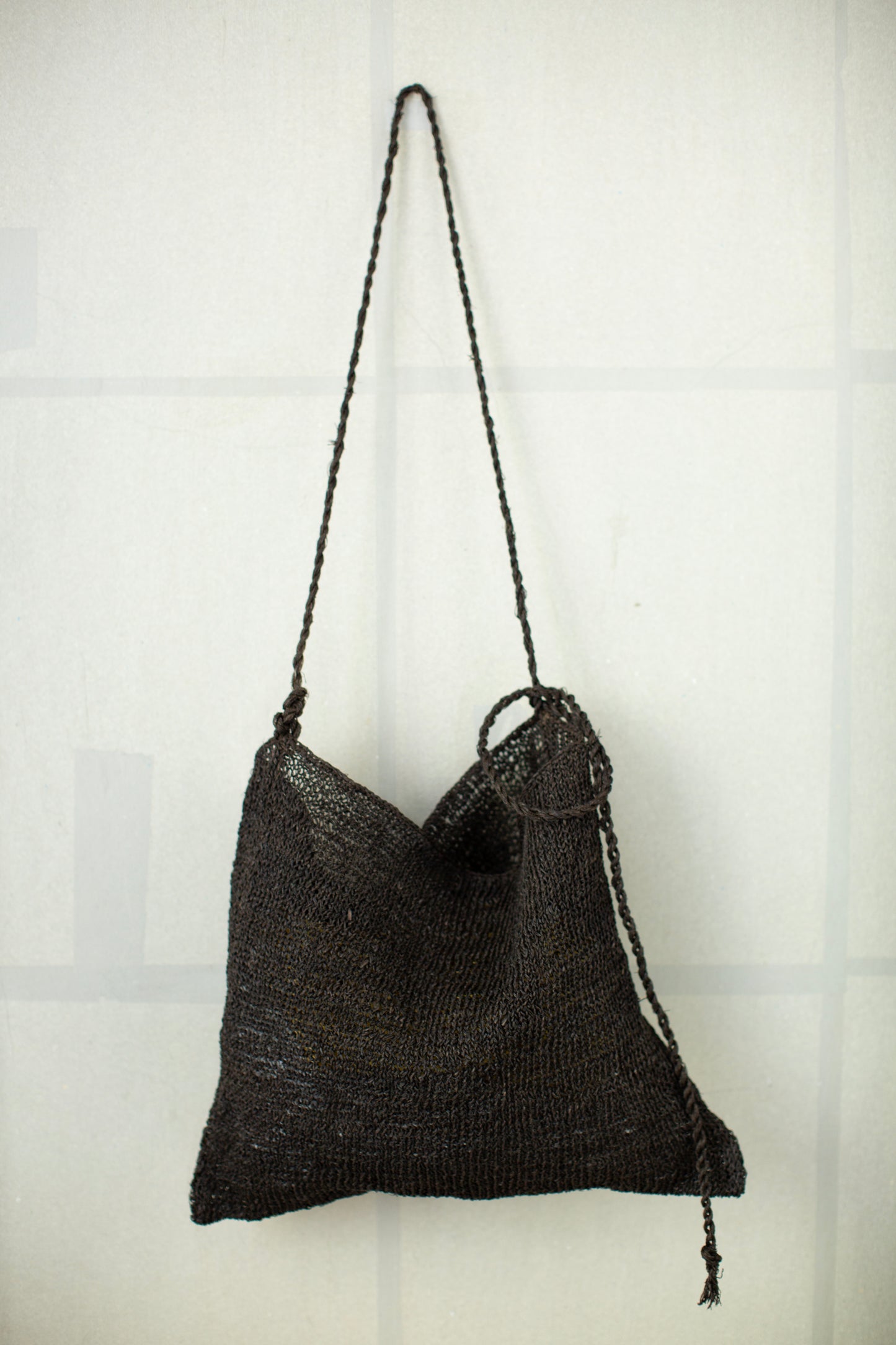 big hemp bag kaki shibu black