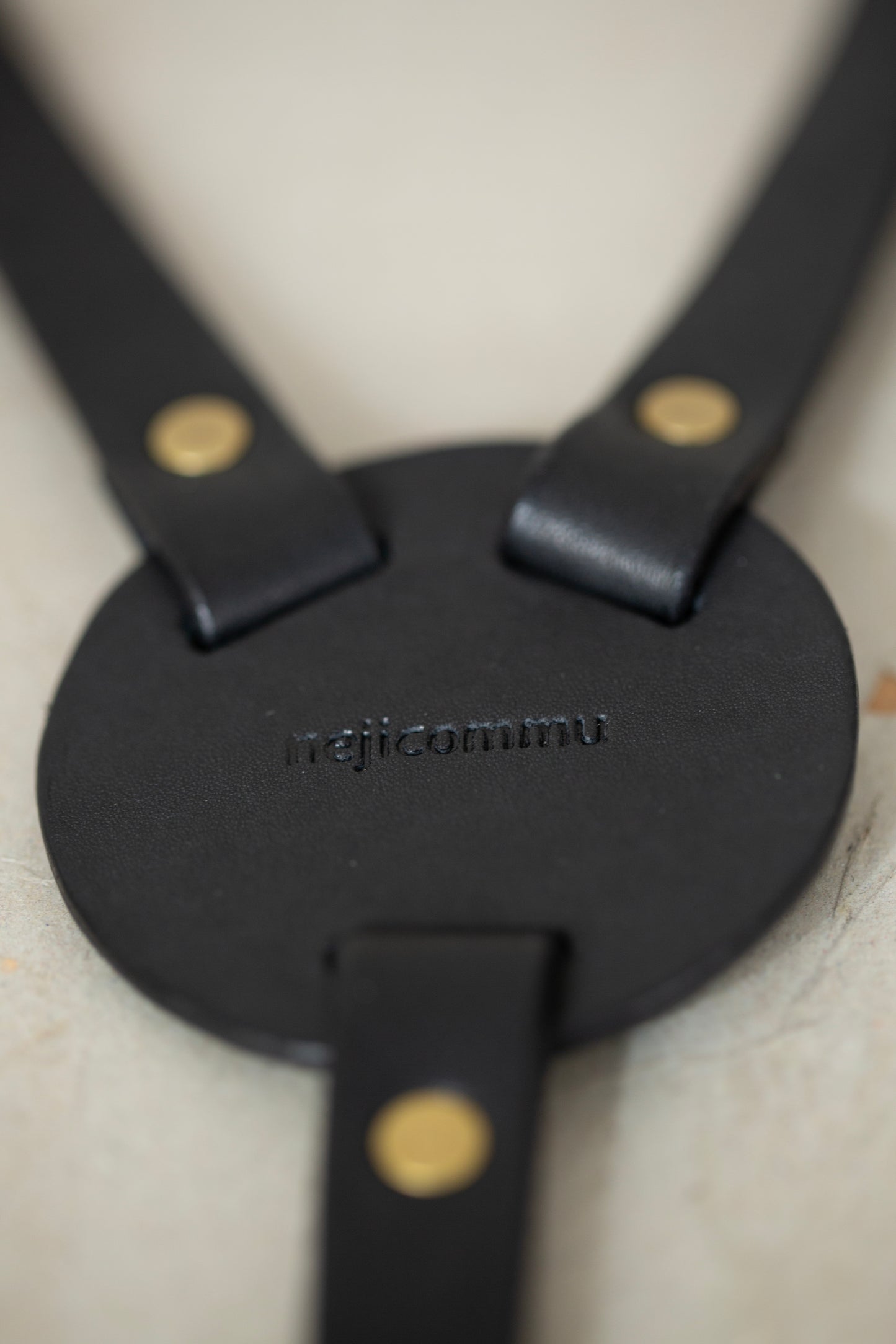 Black Leather suspender