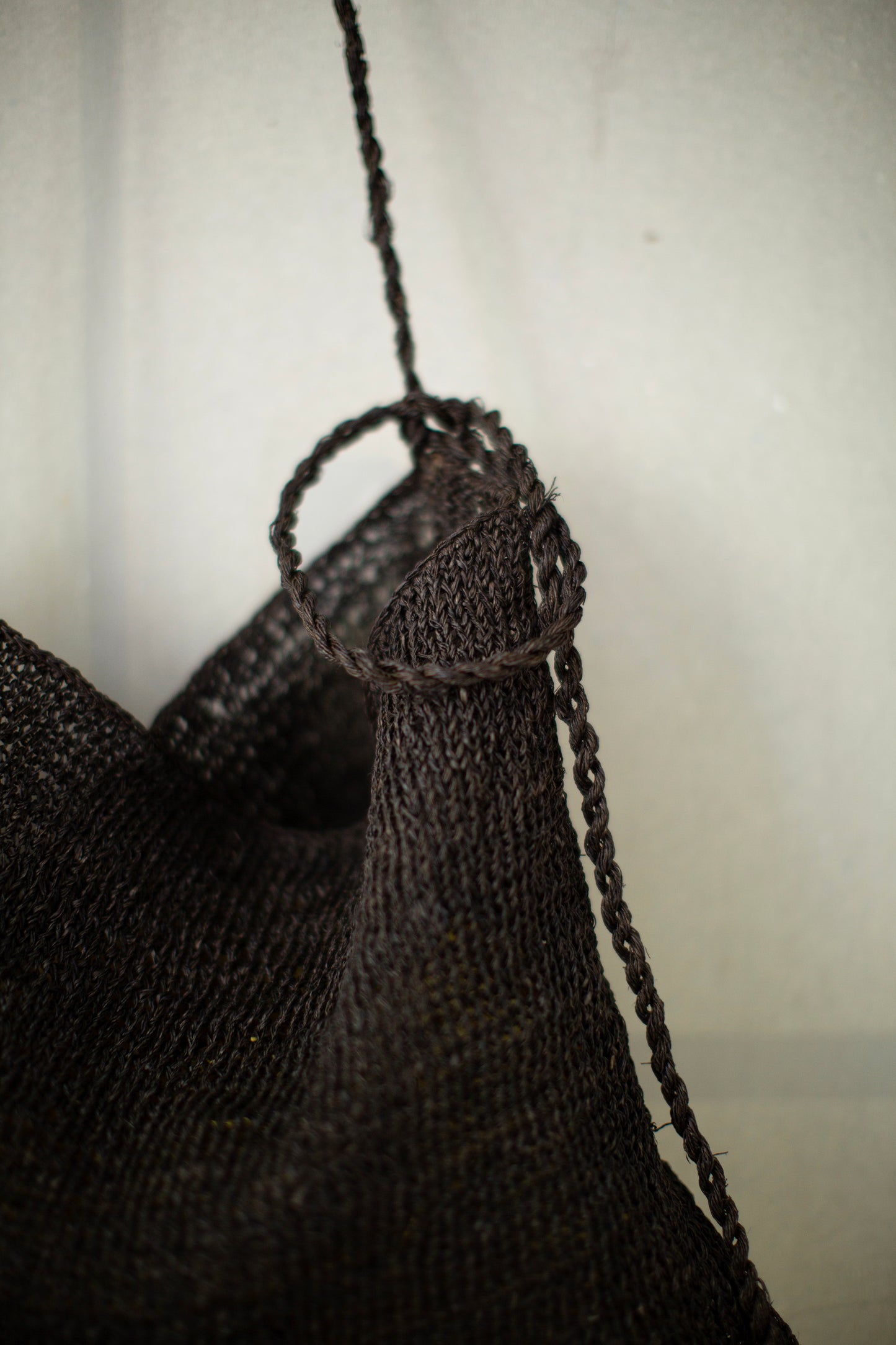 big hemp bag kaki shibu black