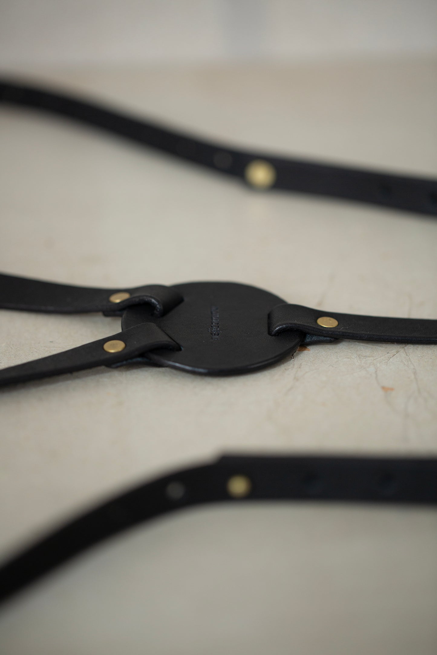 Black Leather suspender