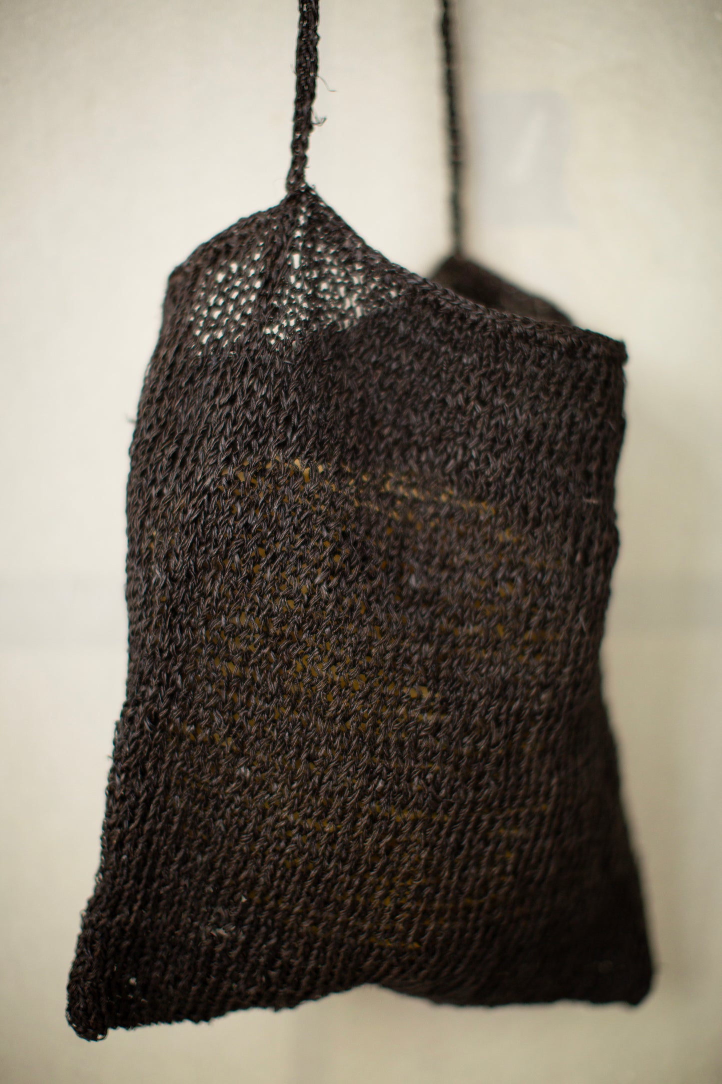 small hemp bag kaki shibu black