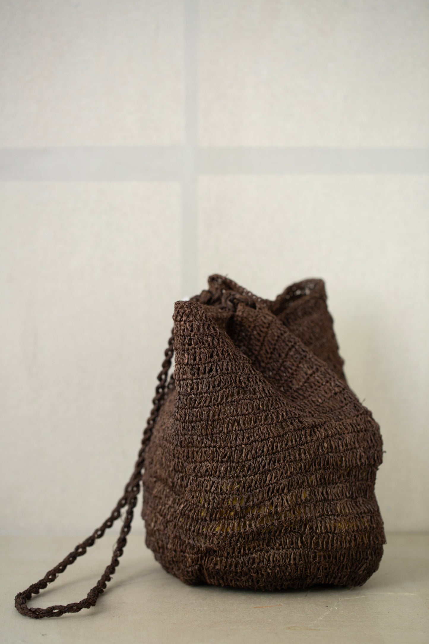 cocoon hemp bag kaki shibu brown