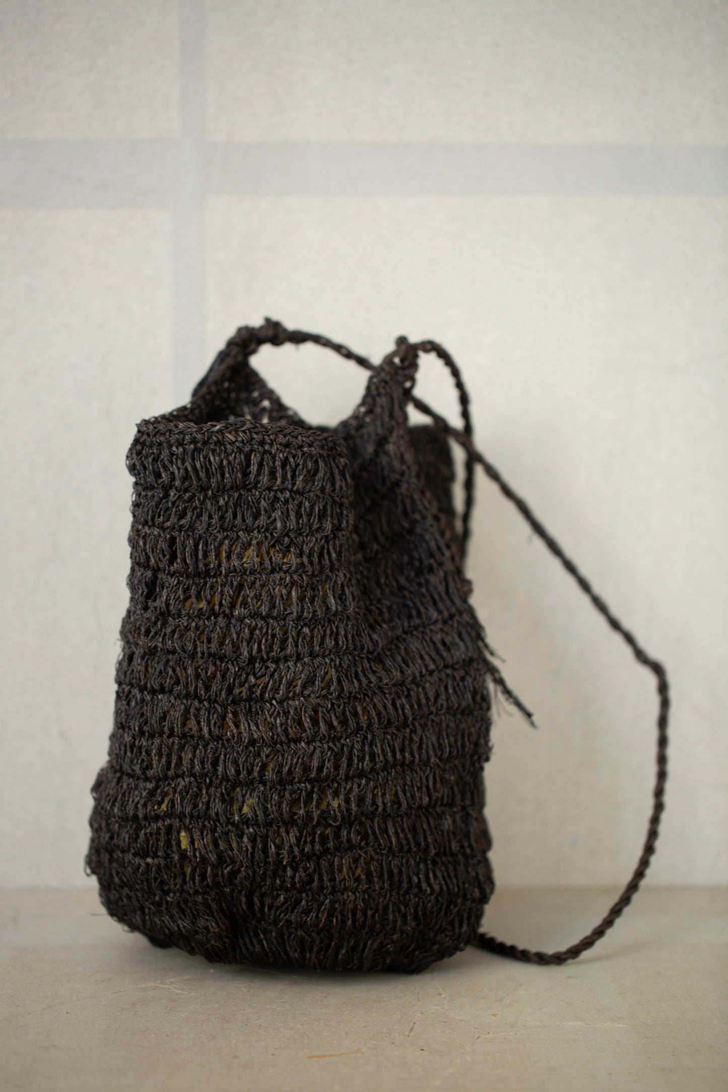 cocoon hemp bag kaki shibu black
