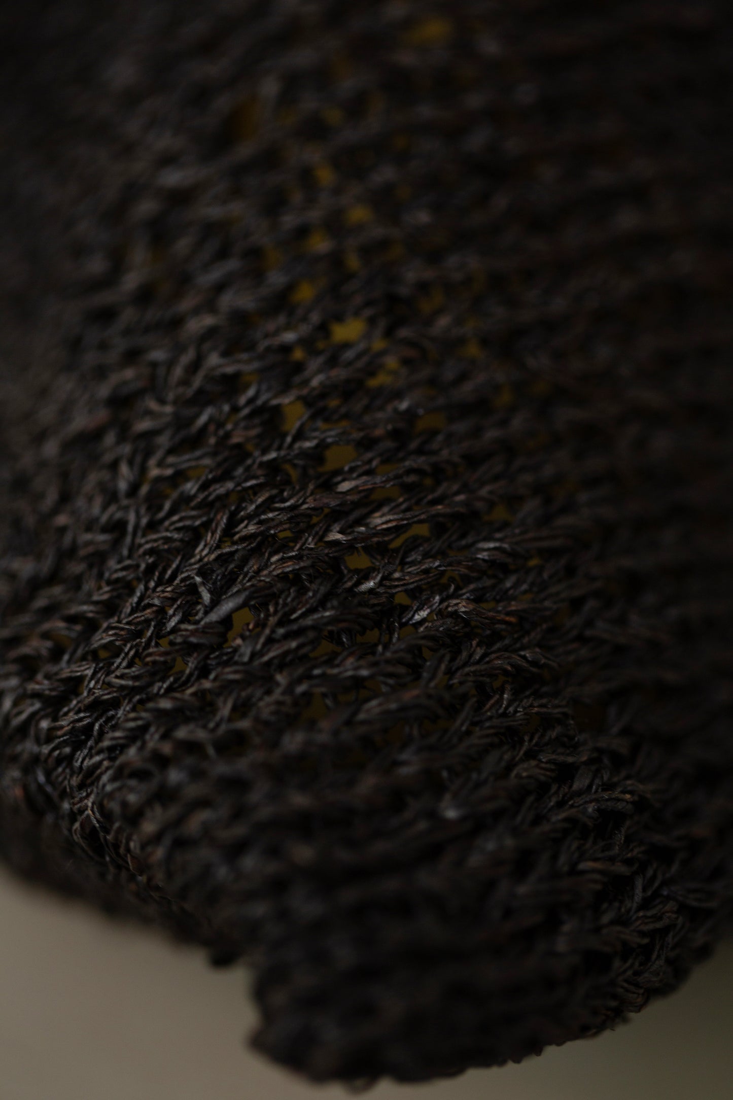 small hemp bag kaki shibu black