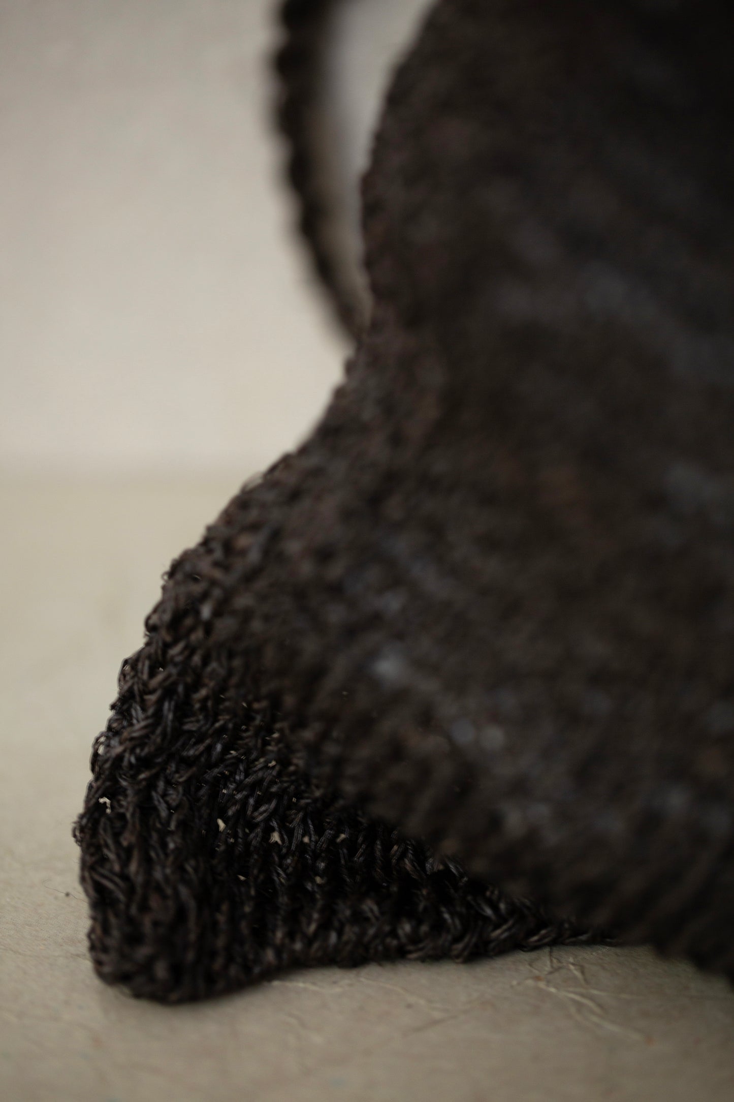 small hemp bag kaki shibu black