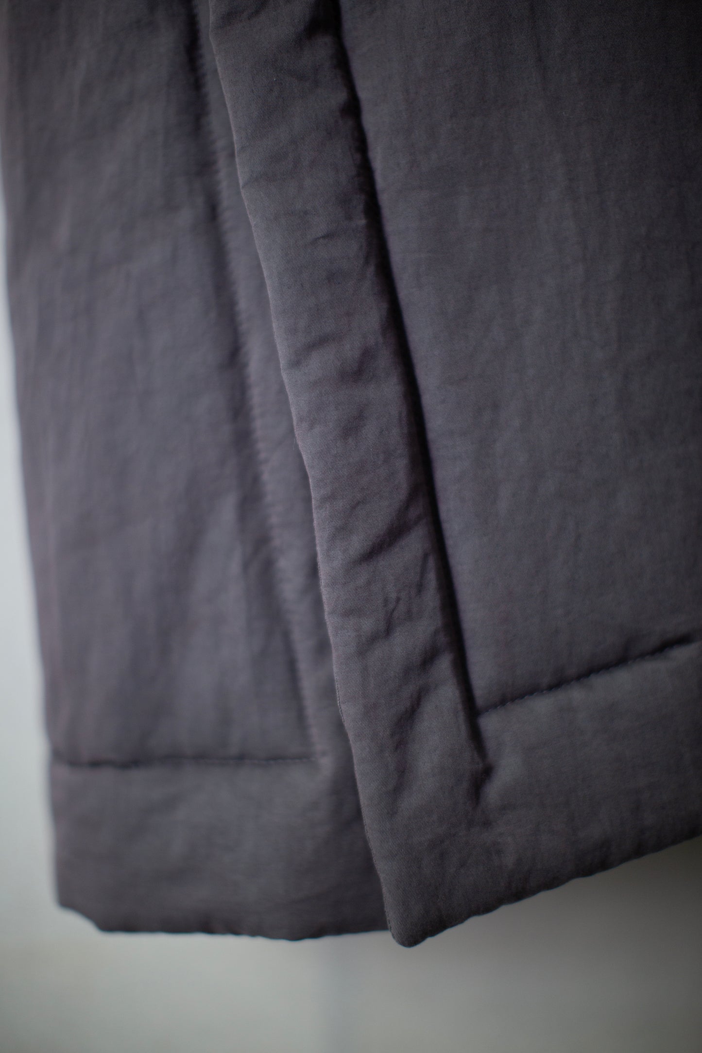 COAT#36 - PADDED LEAD COTTON WOOL RAMIE FINE TWILL