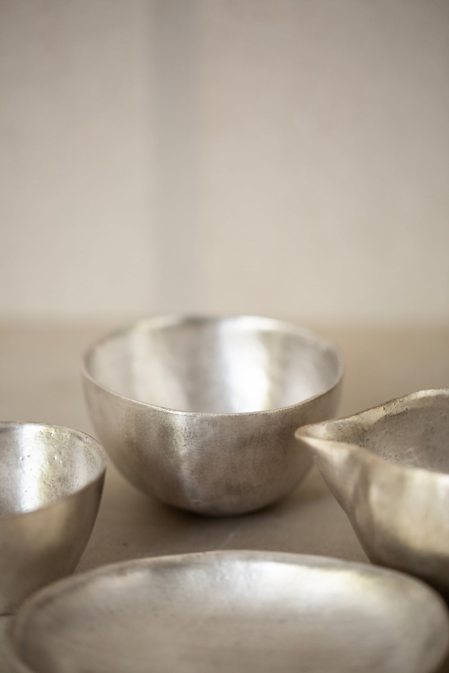 Small silver glaze tray