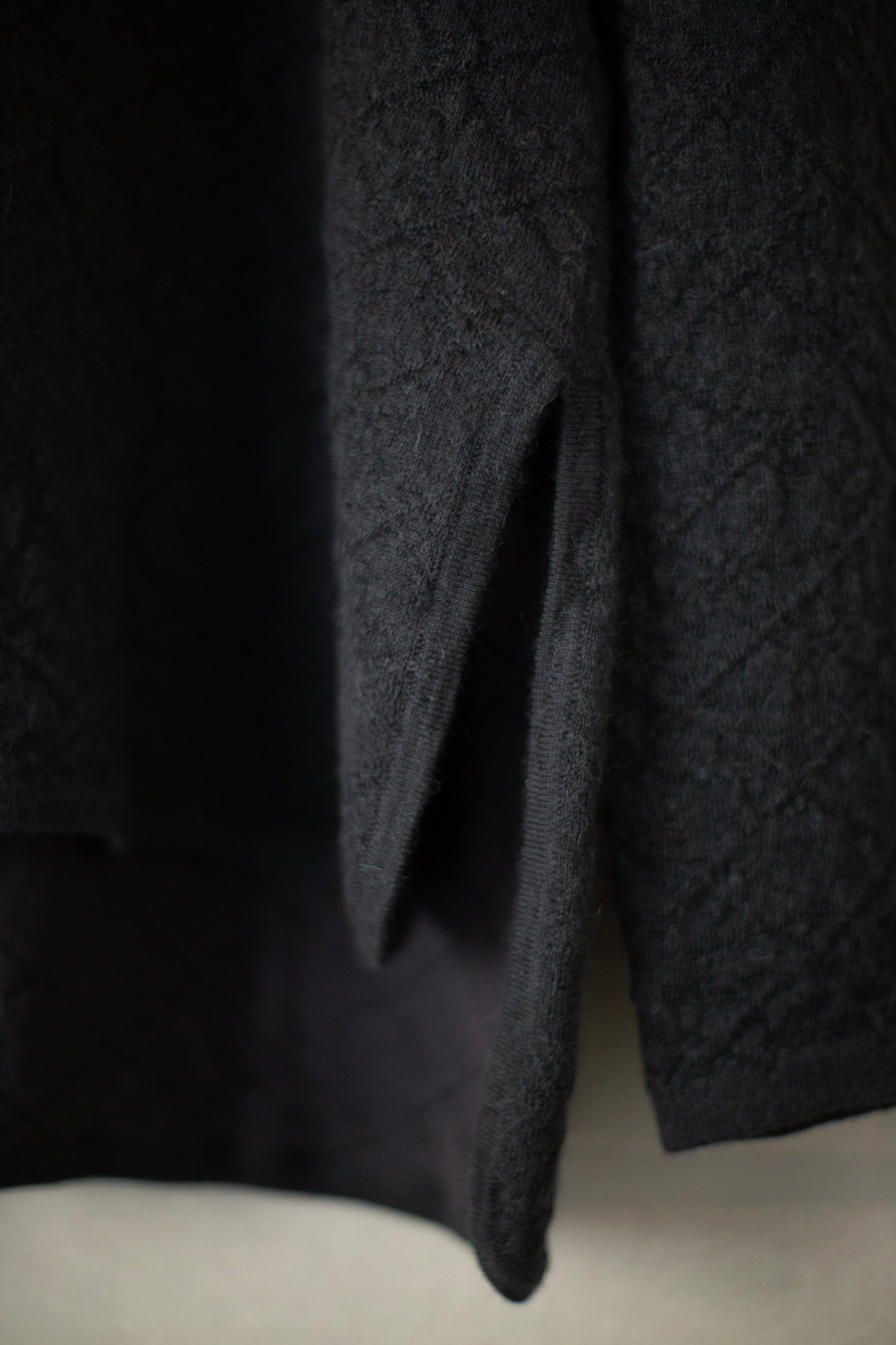 Ink diamond quilt pullover