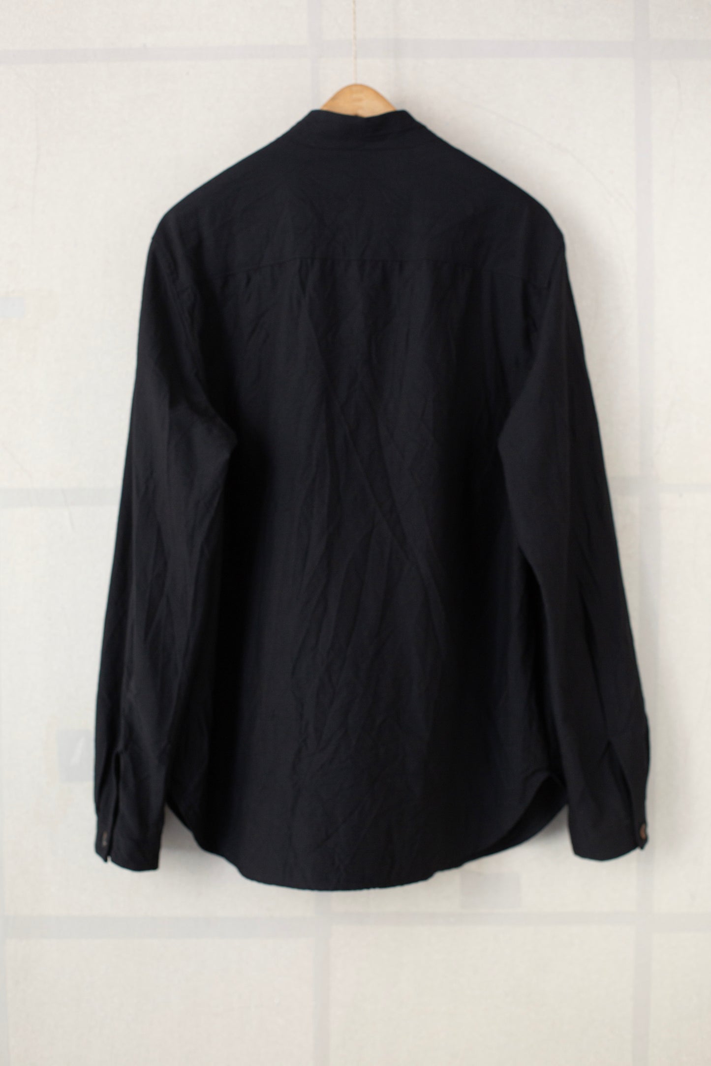 Black distressed outer shirt