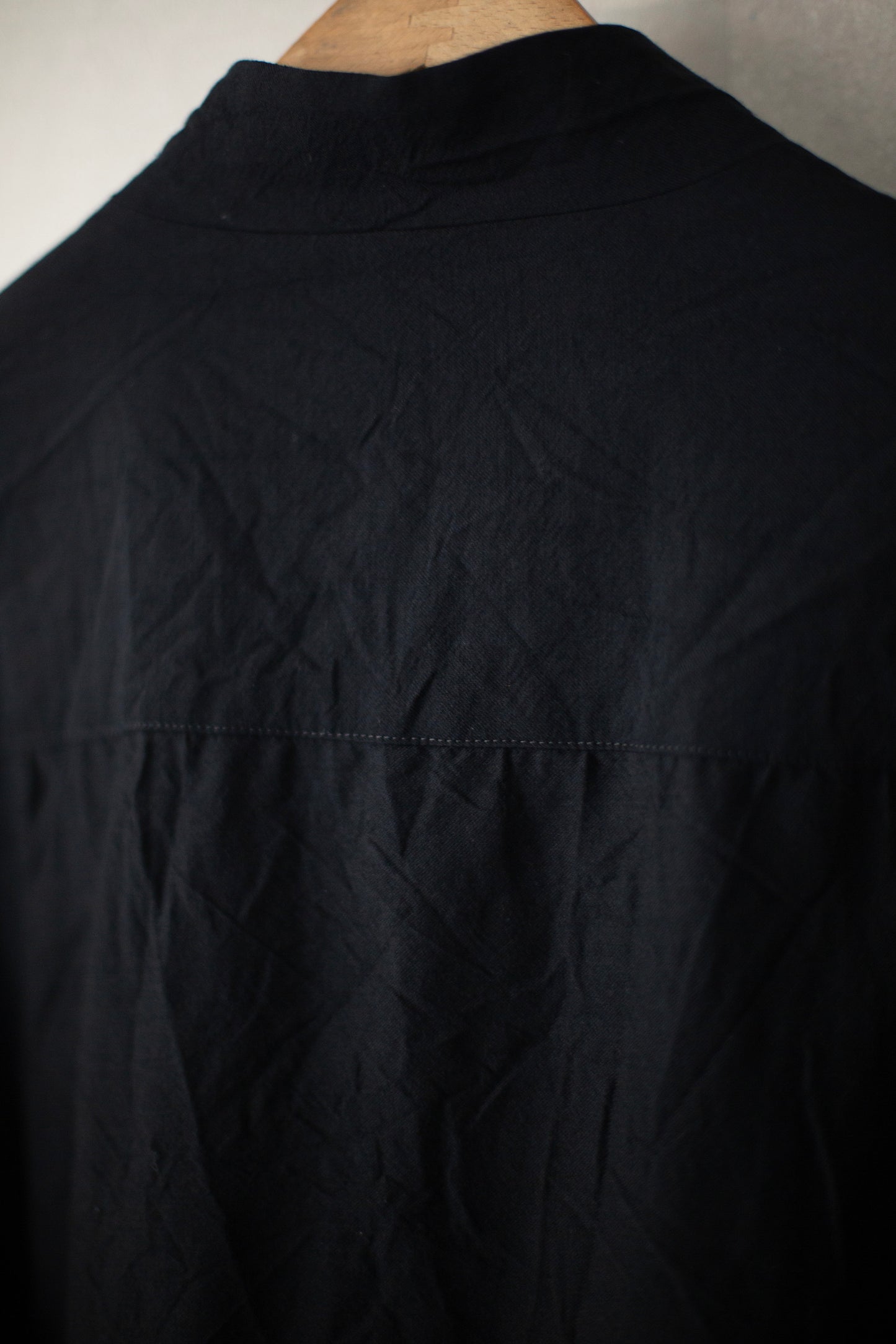 Black distressed outer shirt