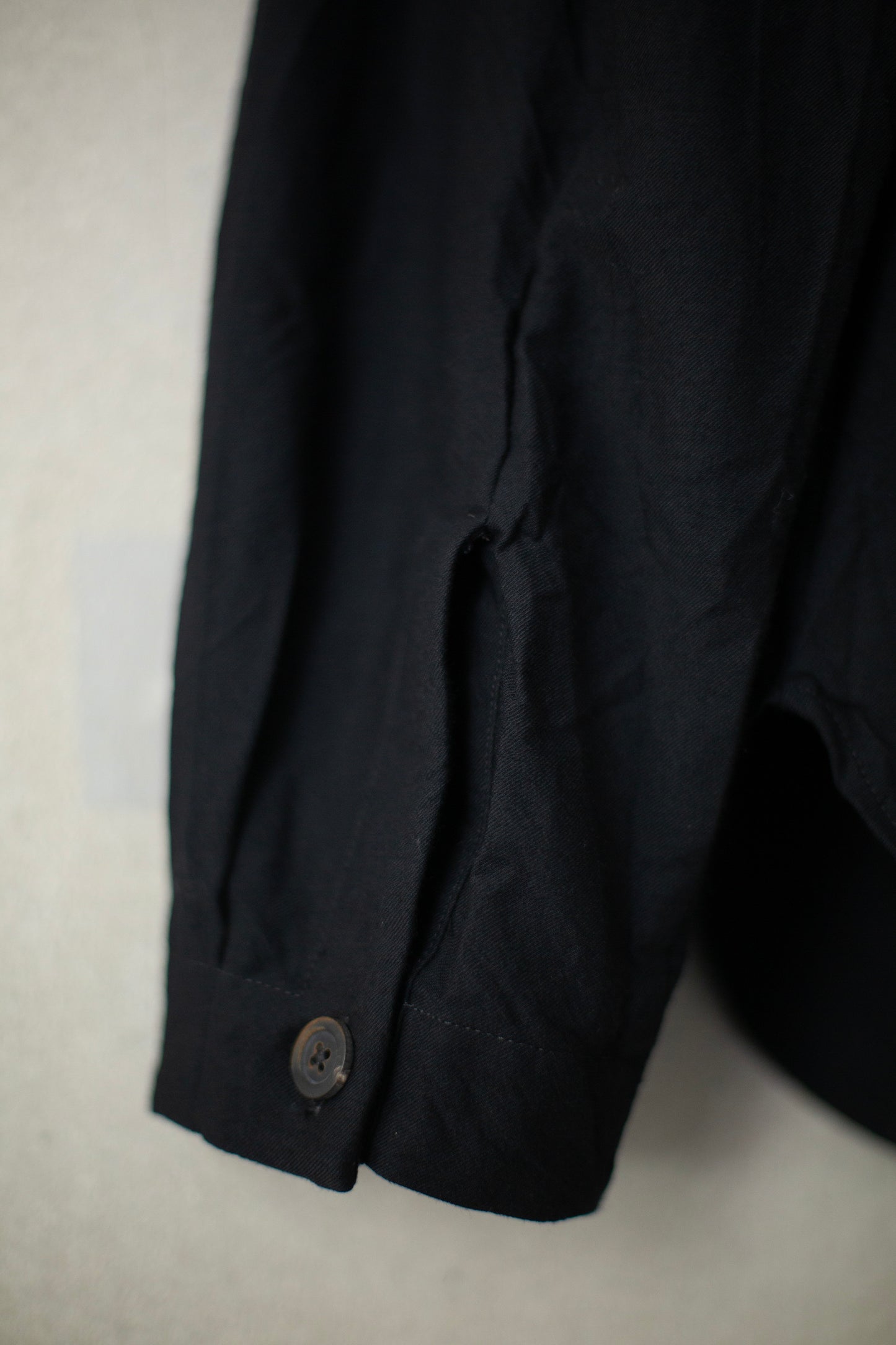 Black distressed outer shirt