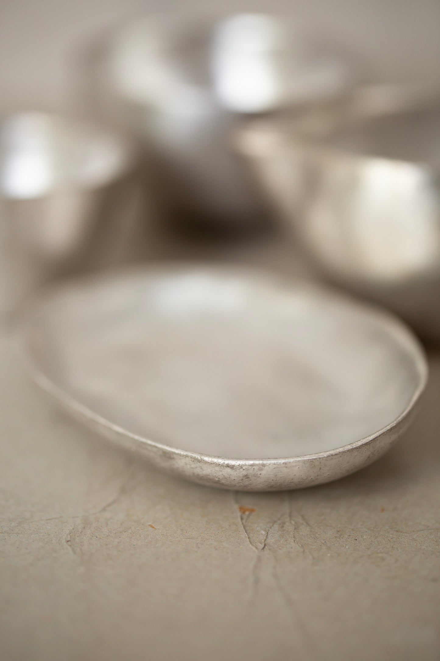 Small silver glaze tray