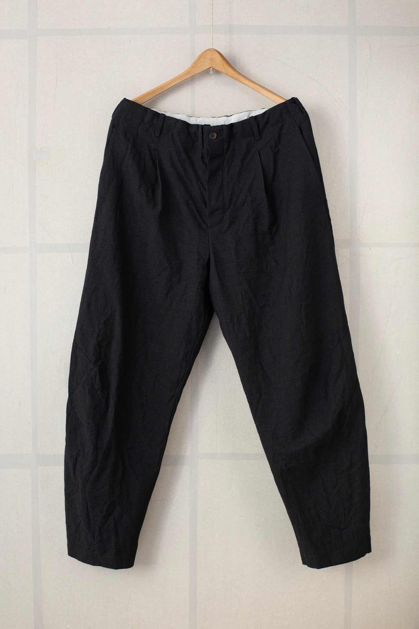 Black baggy casual pants
