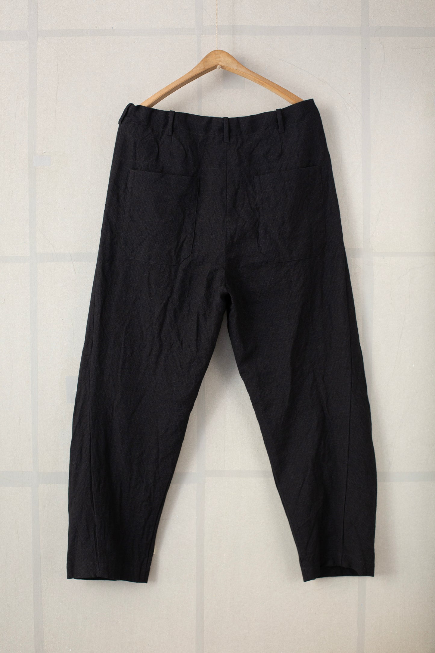 Black baggy casual pants