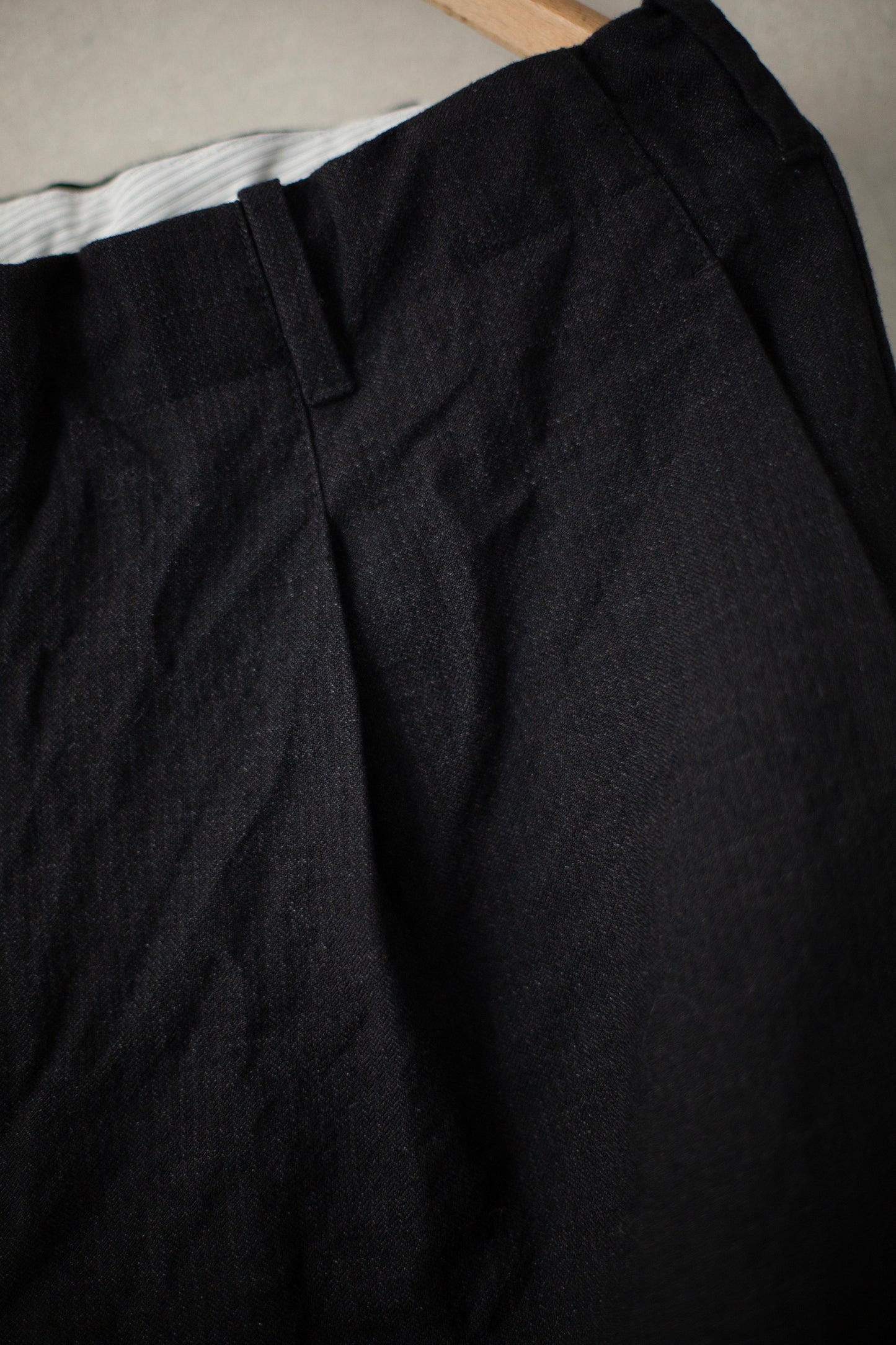 Black baggy casual pants