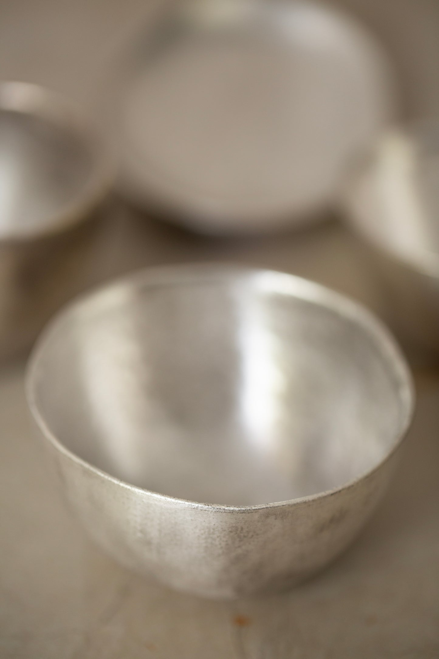 Silver glaze medium cup
