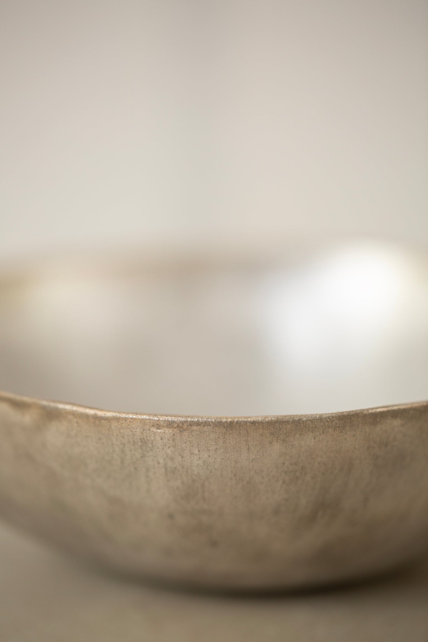 Silver glaze bowl