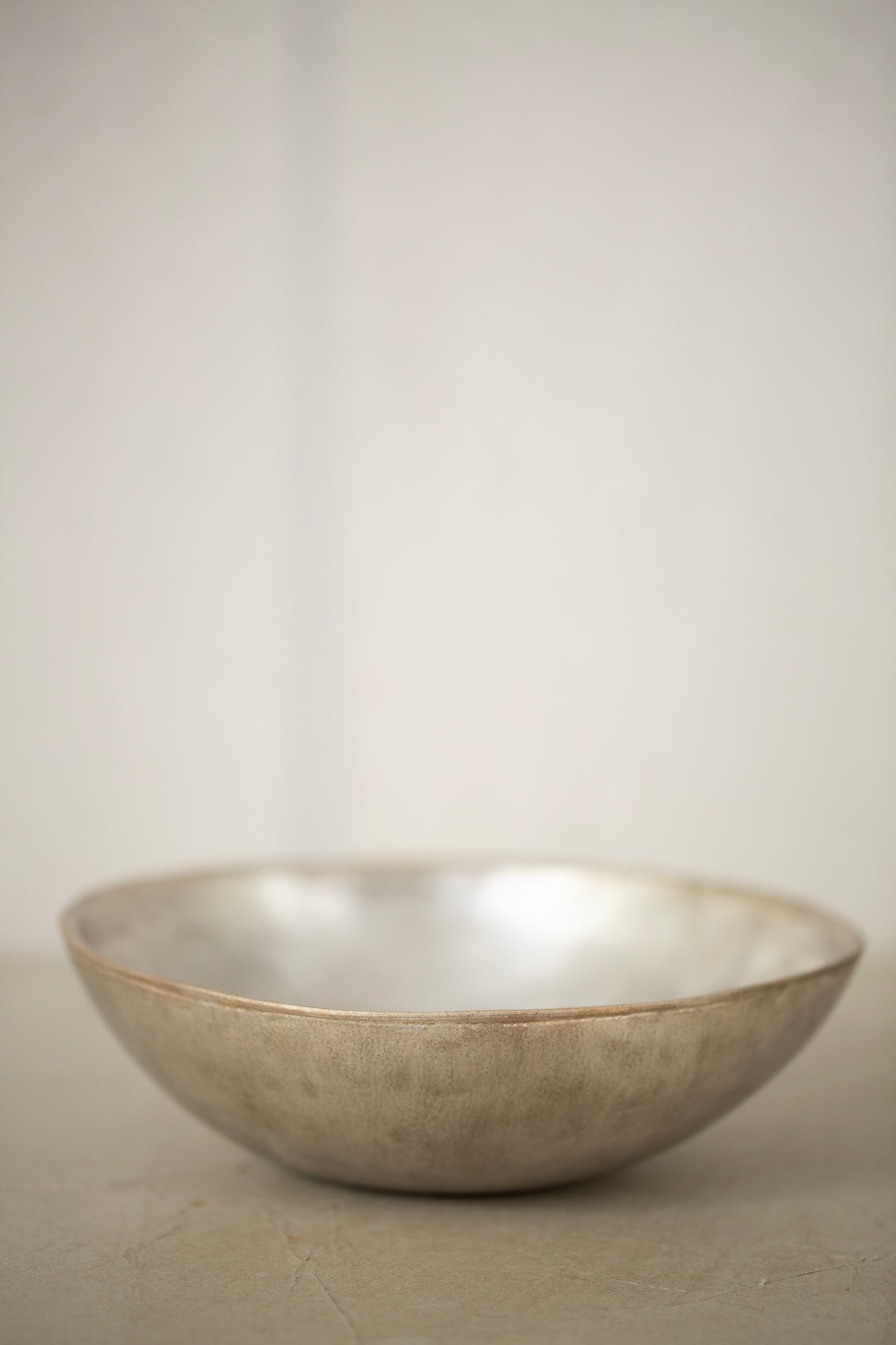 Silver glaze bowl
