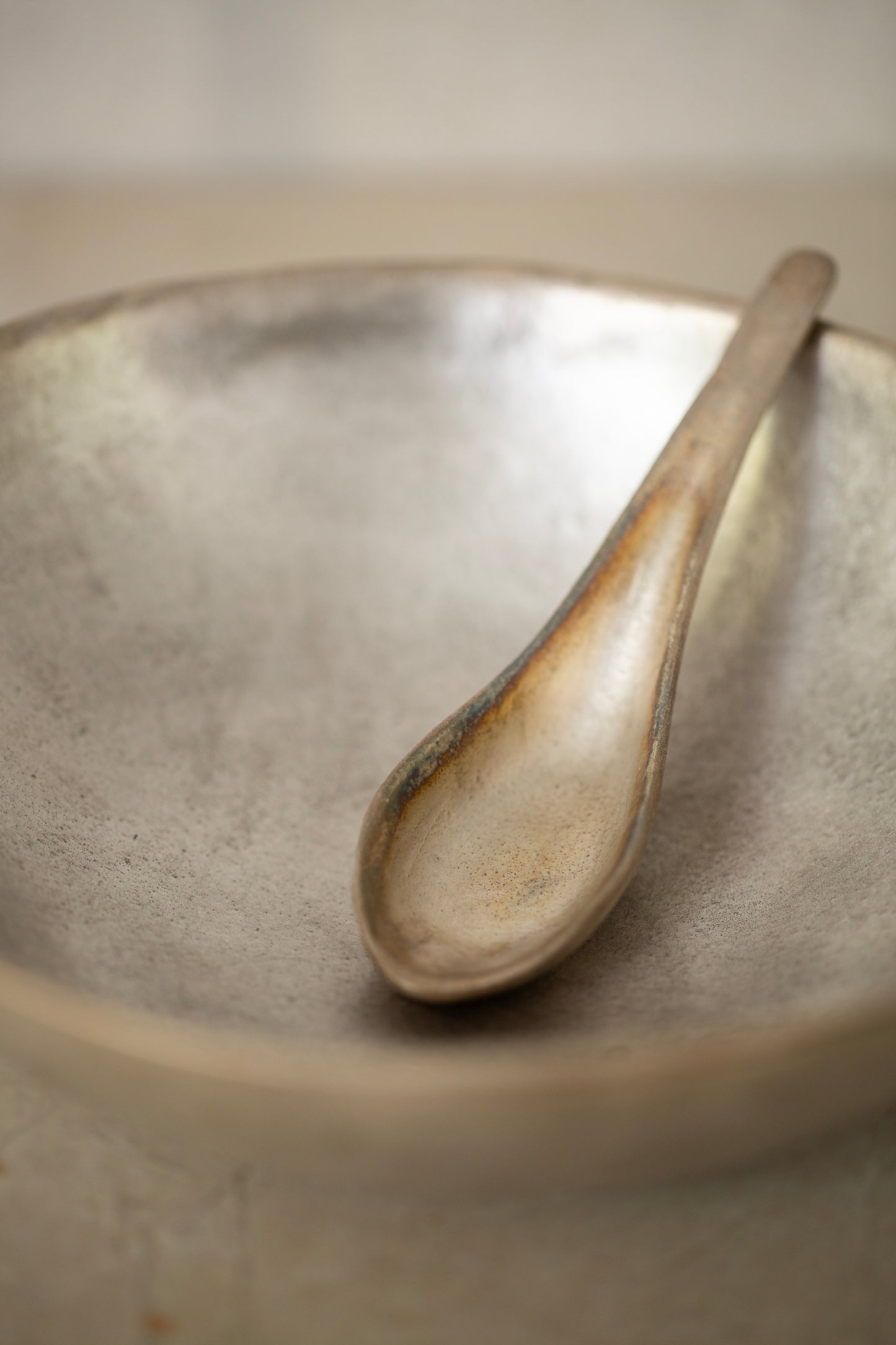 Silver glaze bowl