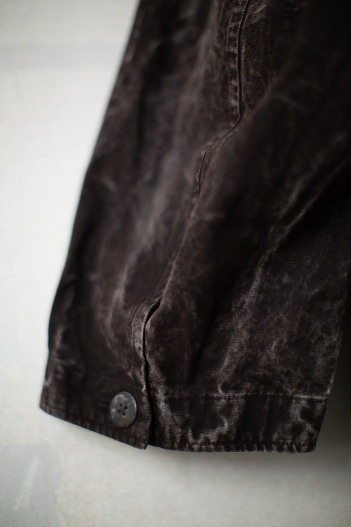 Meeting Jacket in Natural Dye Dark Mud Brown