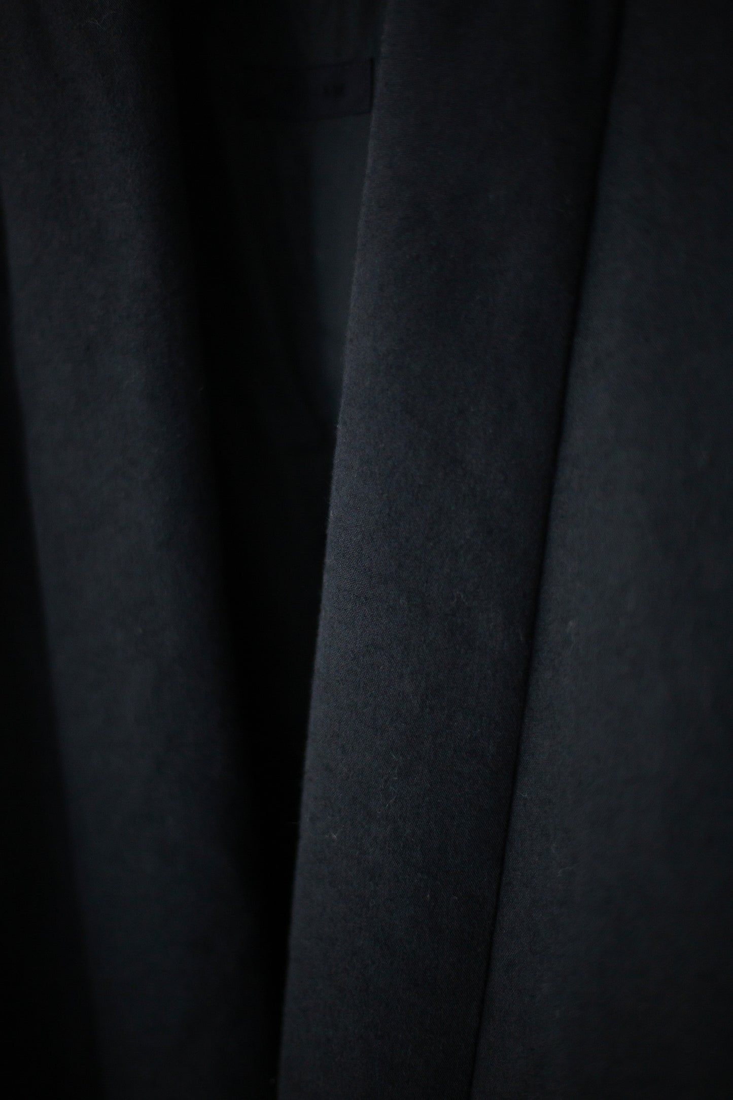 Black Futon Padded Kimono Coat