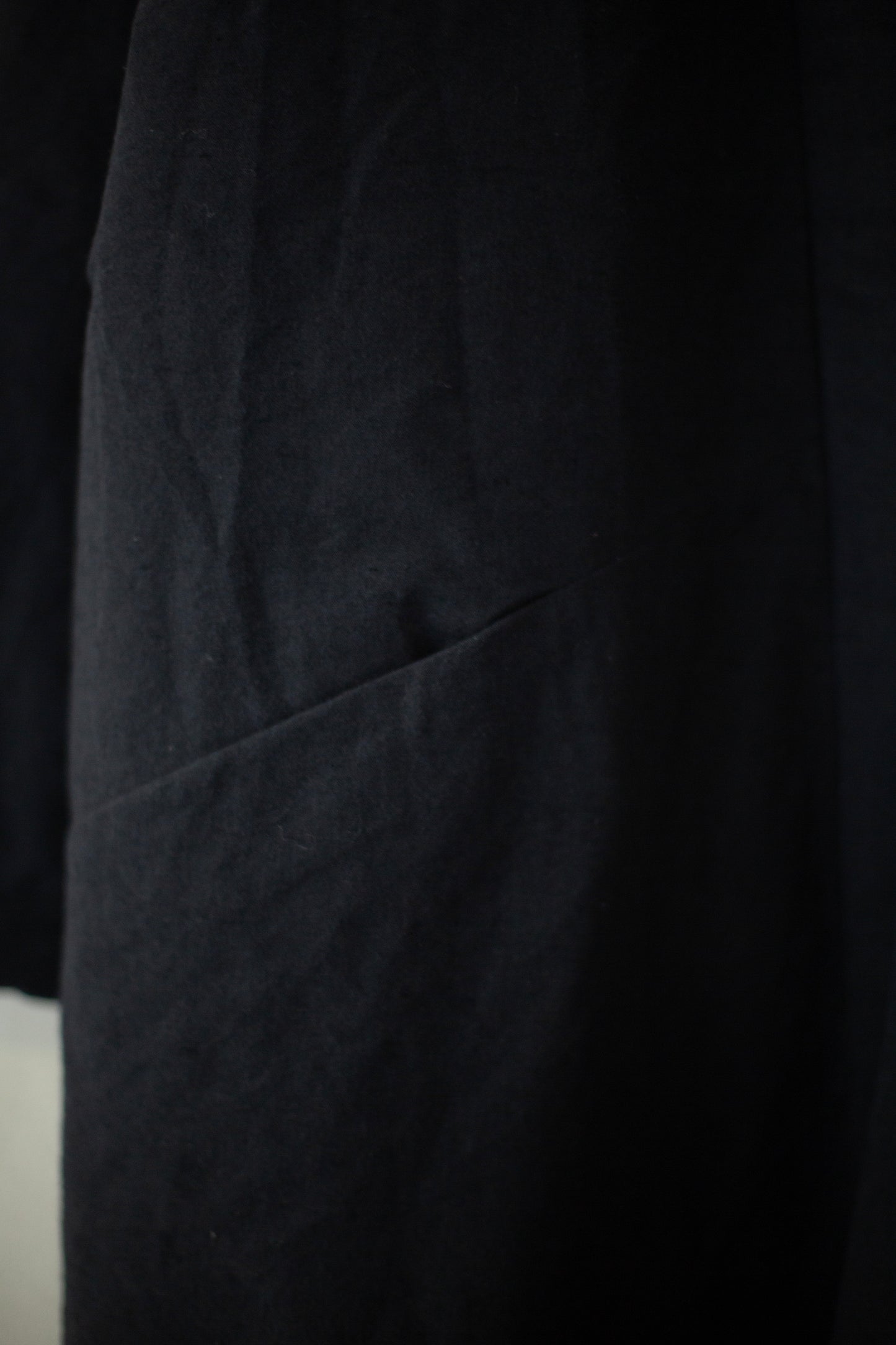 Black Futon Padded Kimono Coat