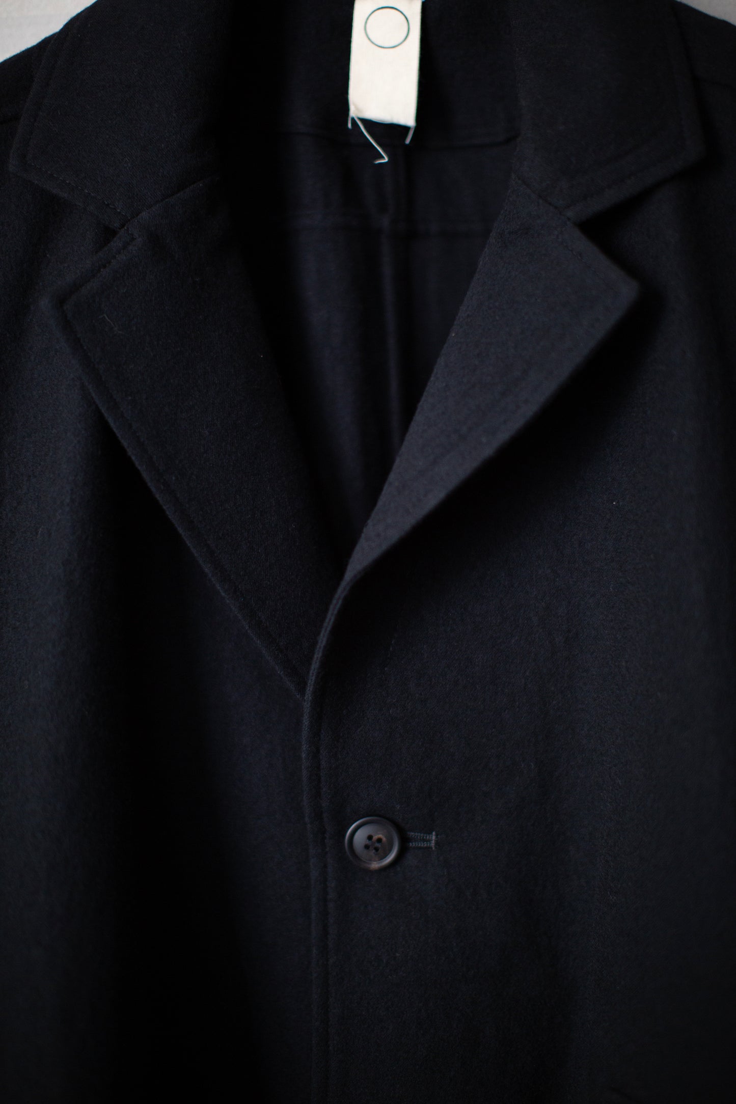 black brushed soft wool cloth blazer jacket