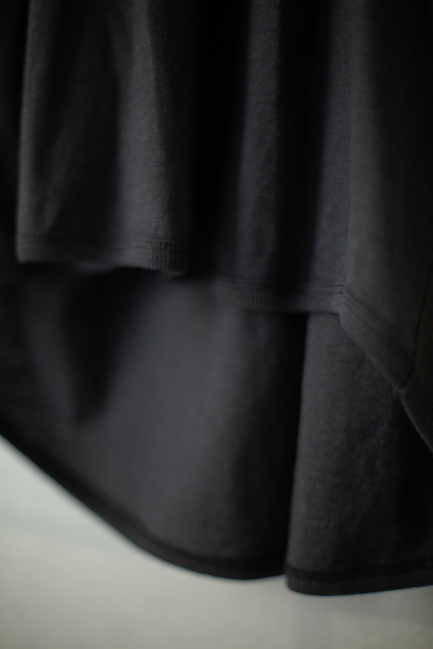 TEE#76 - ANTHRACITE COTTON LINEN WOOL JERSEY
