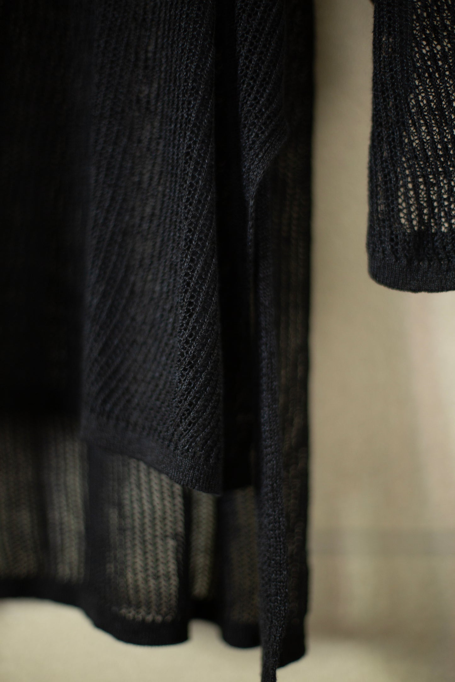 KNIT#69 - LINEN COTTON YARN BLACK