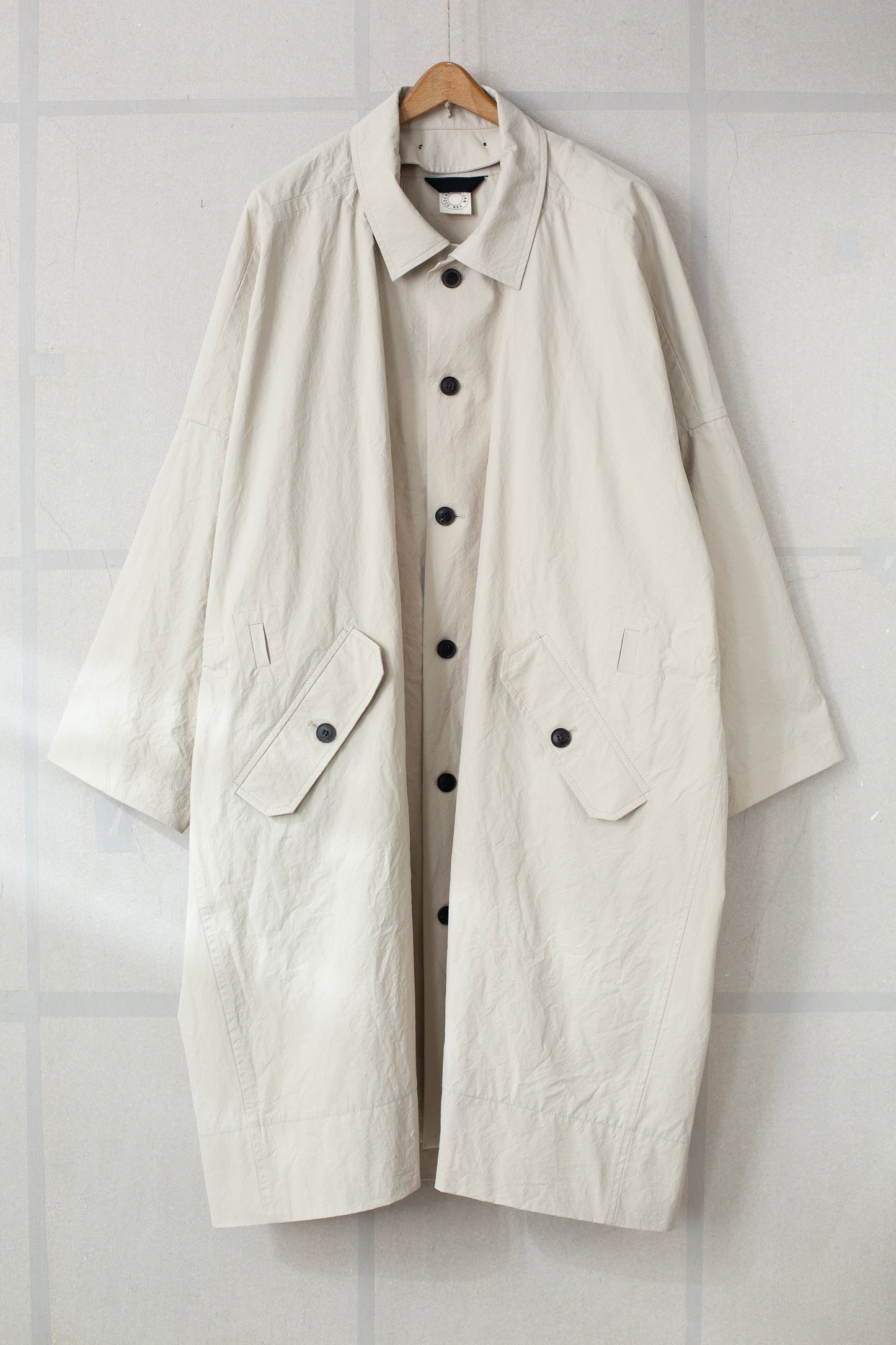 COAT#32 - TIME WASHED CANVAS CHALK