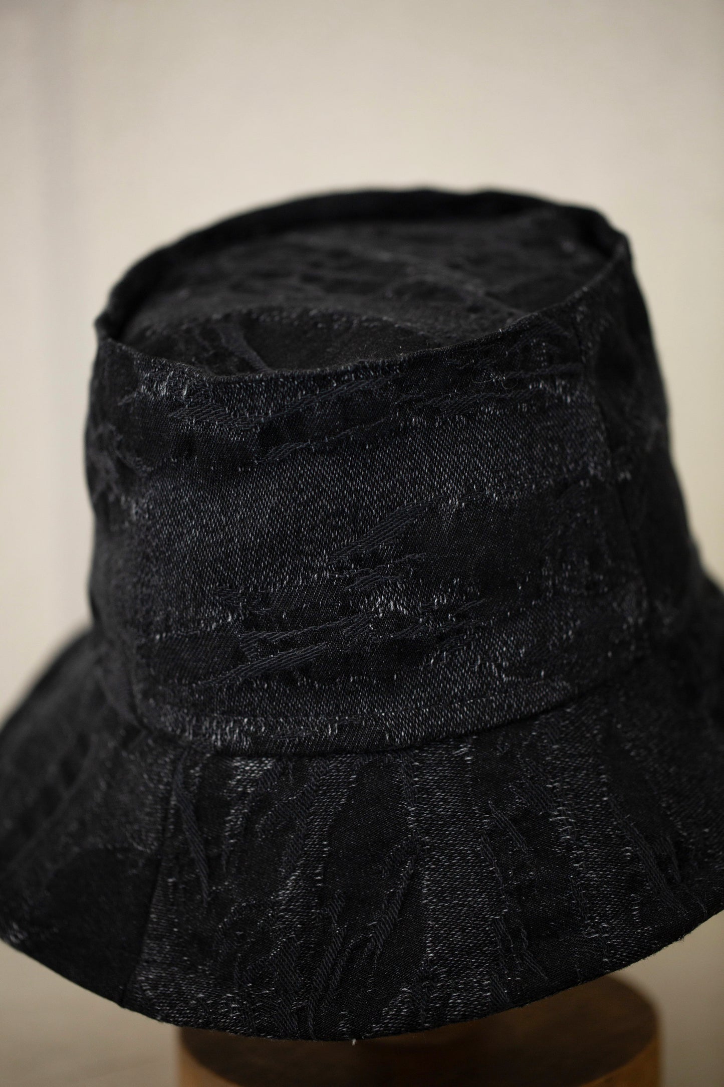 HAT#9 - CAMOUFLAGE DENIM BLACK