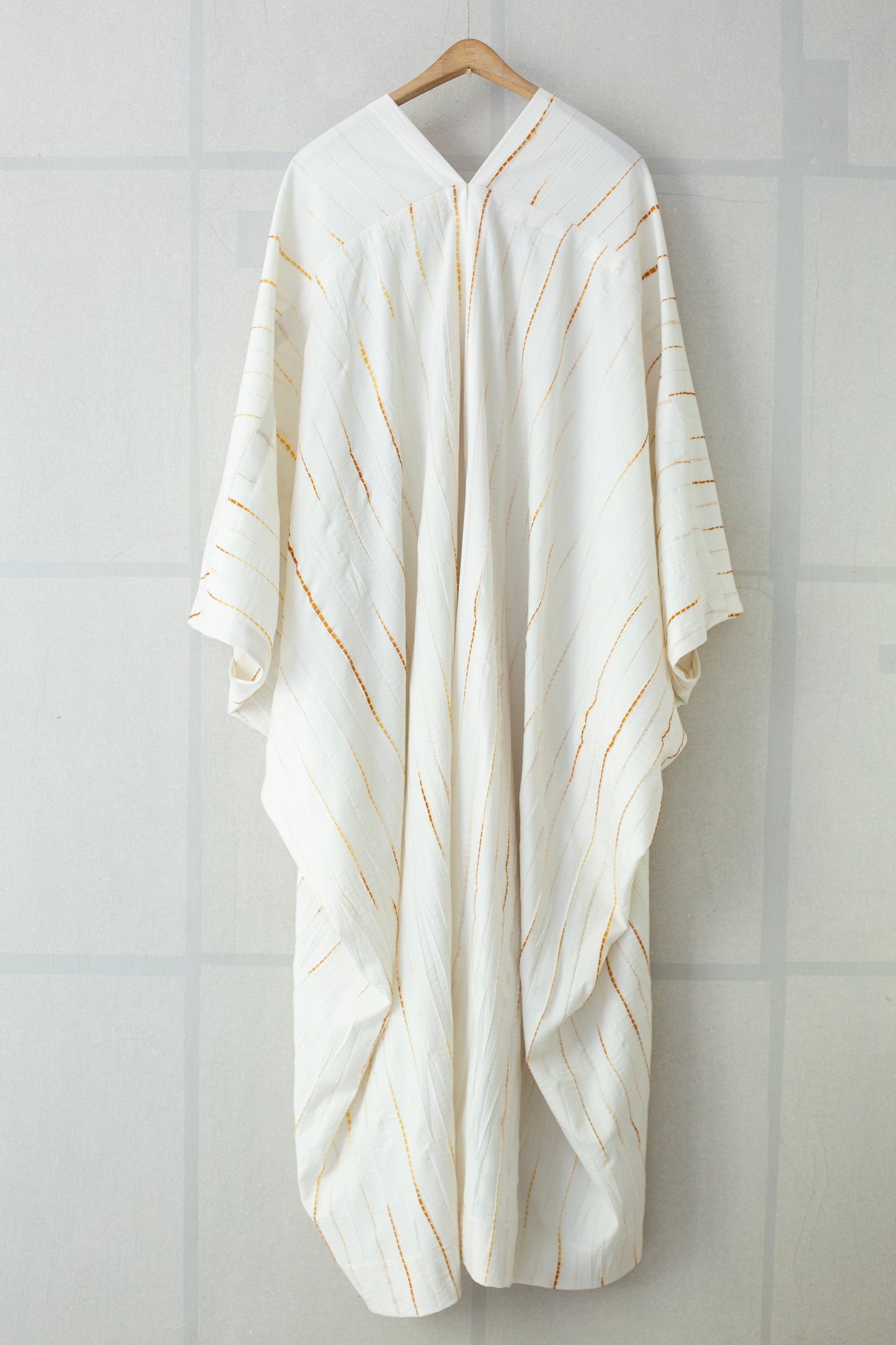 TUNIC#31 - WHITE FLAME SHIBORI