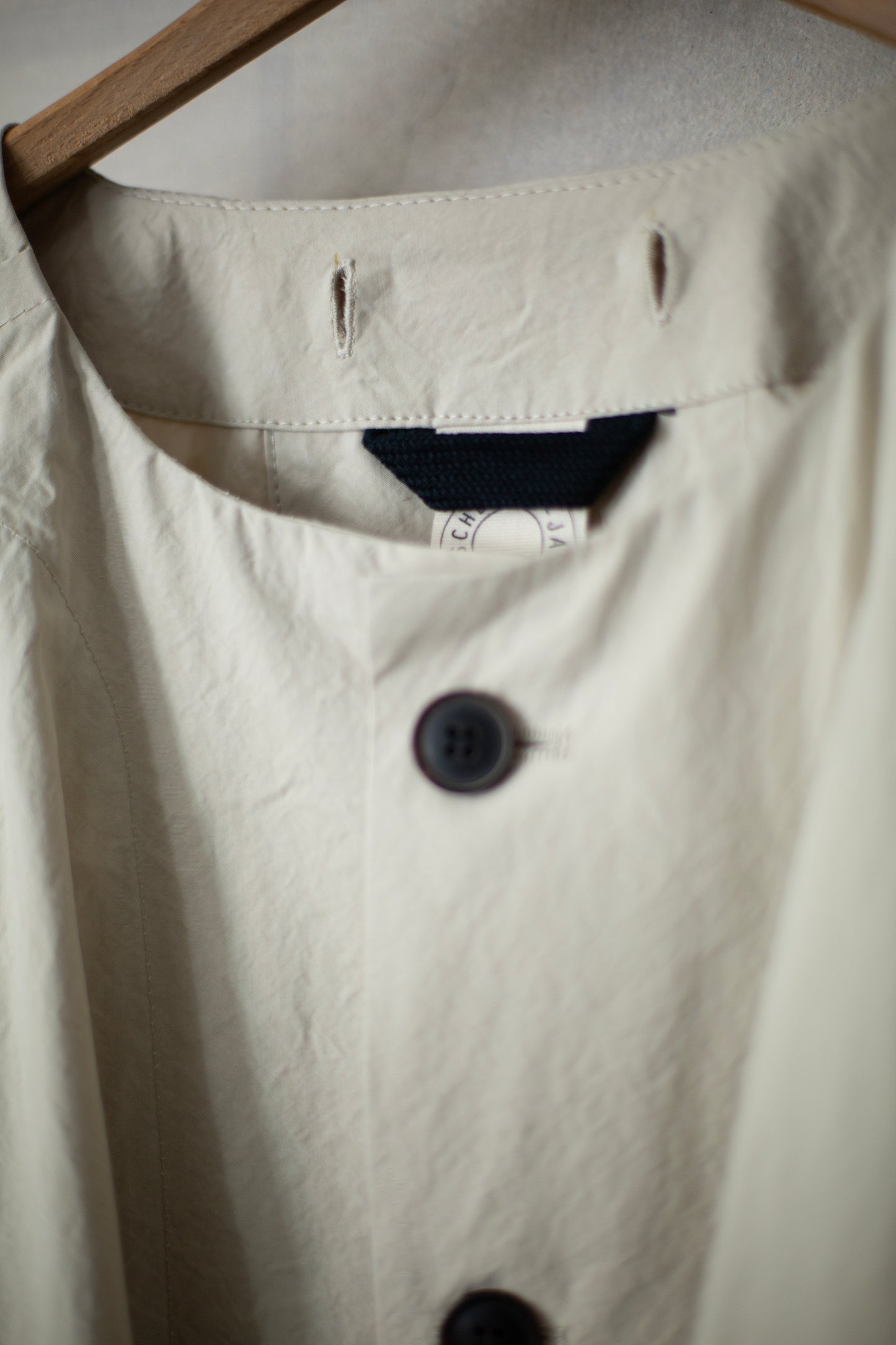 COAT#32 - TIME WASHED CANVAS CHALK