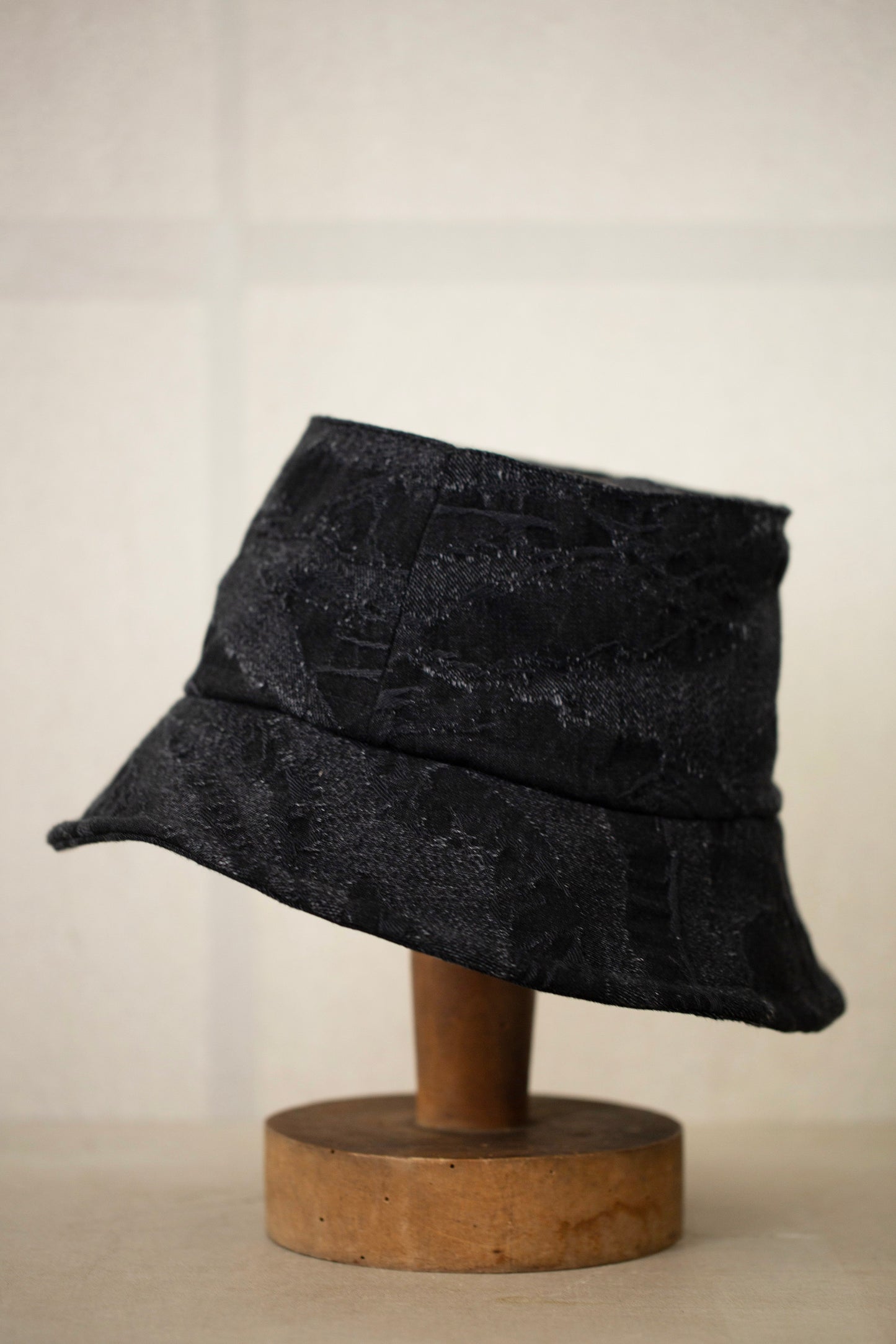 HAT#9 - CAMOUFLAGE DENIM BLACK
